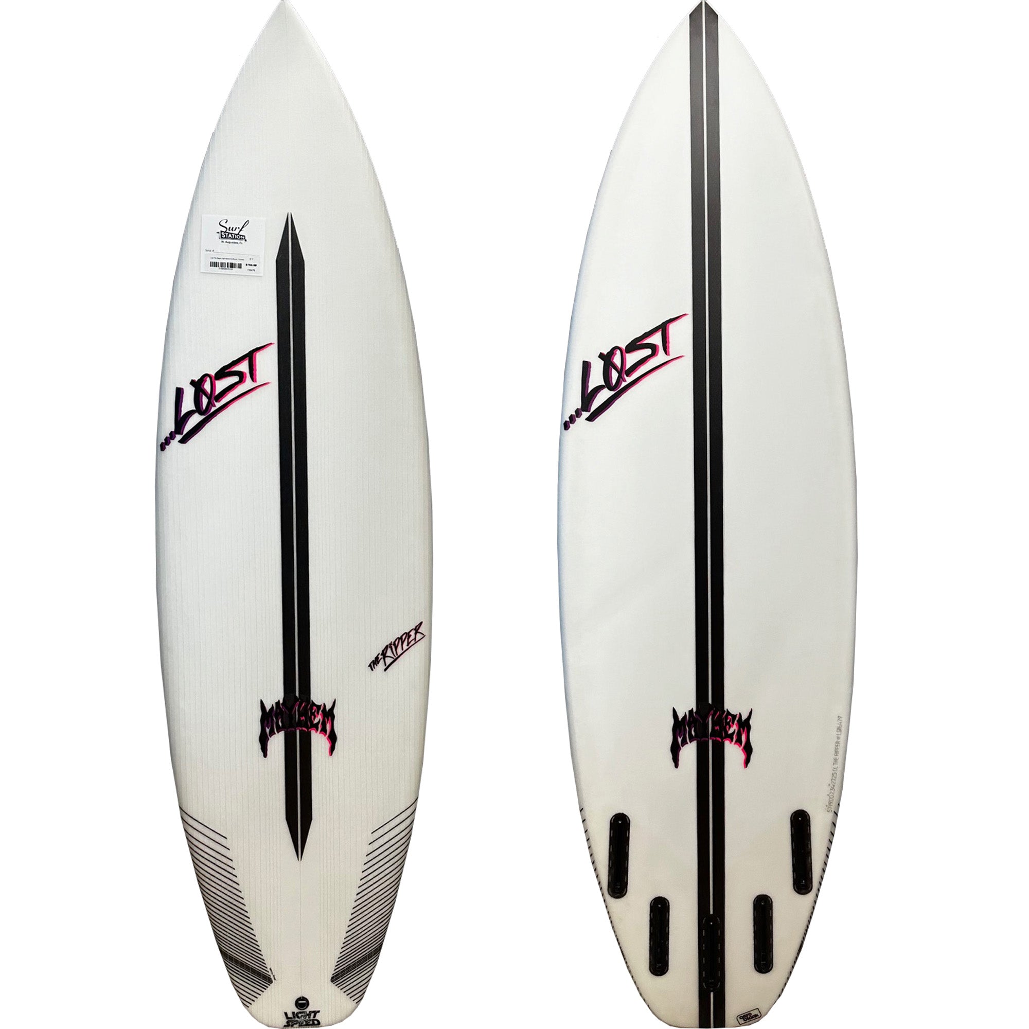 Lost The Ripper Light Speed Surfboard - Futures