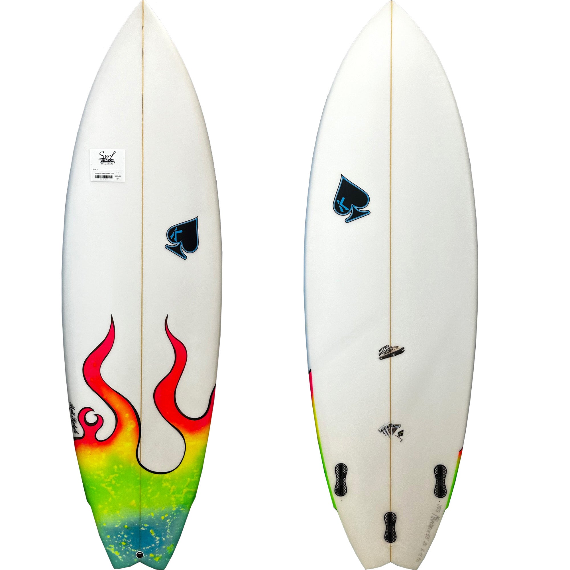 Kechele Nitro Nugget 5'8 Surfboard - FCS II