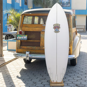 Lost Round Nose Fish '96 Light Speed 5'7 Surfboard - FCS II