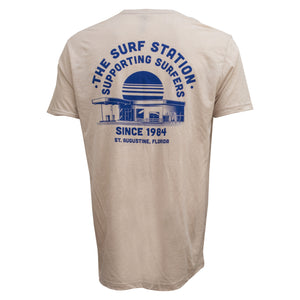 Surf Station 40th Year Anniversary Men's S/S T-Shirt - Sand