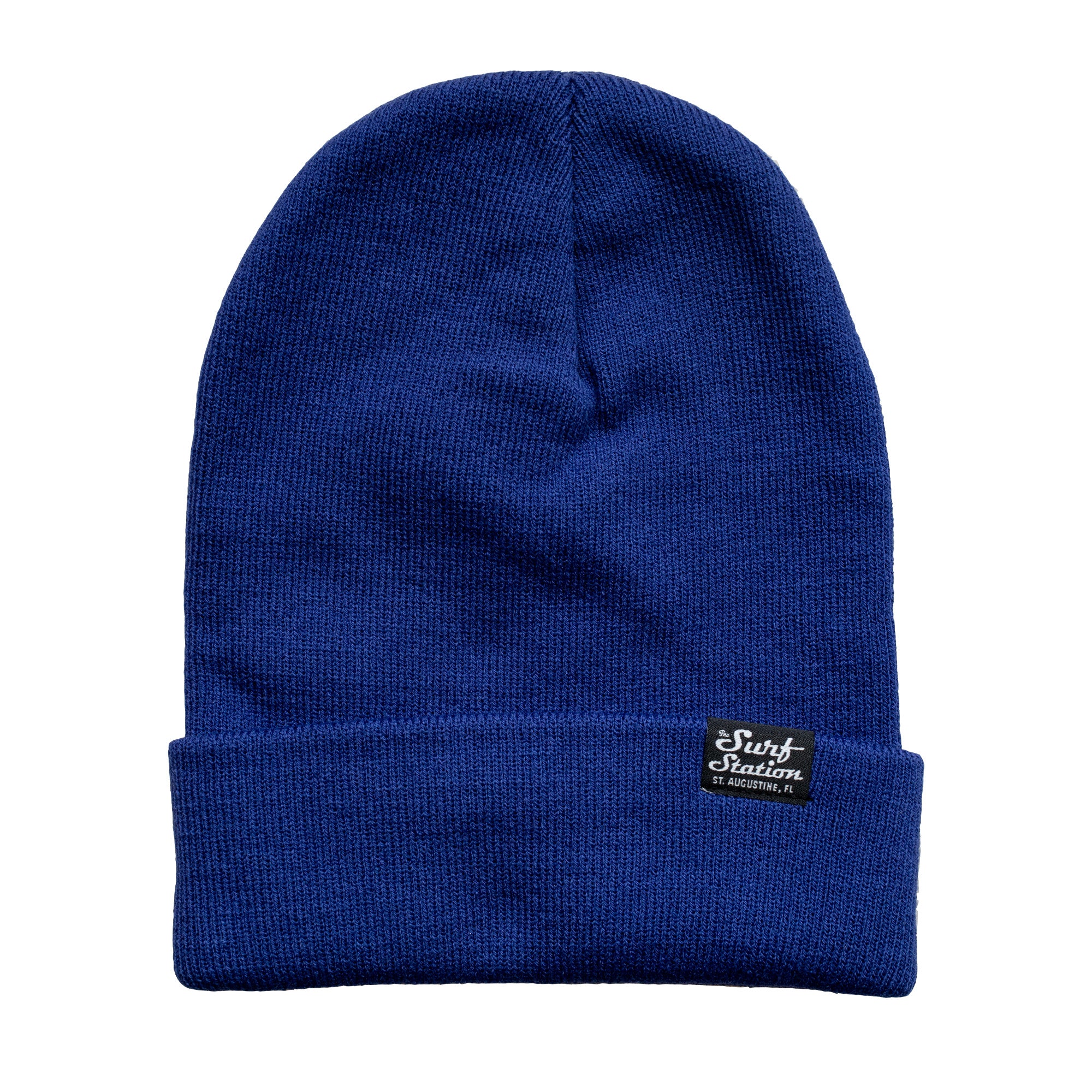 Surf Station Small Classic Logo Beanie - Blue