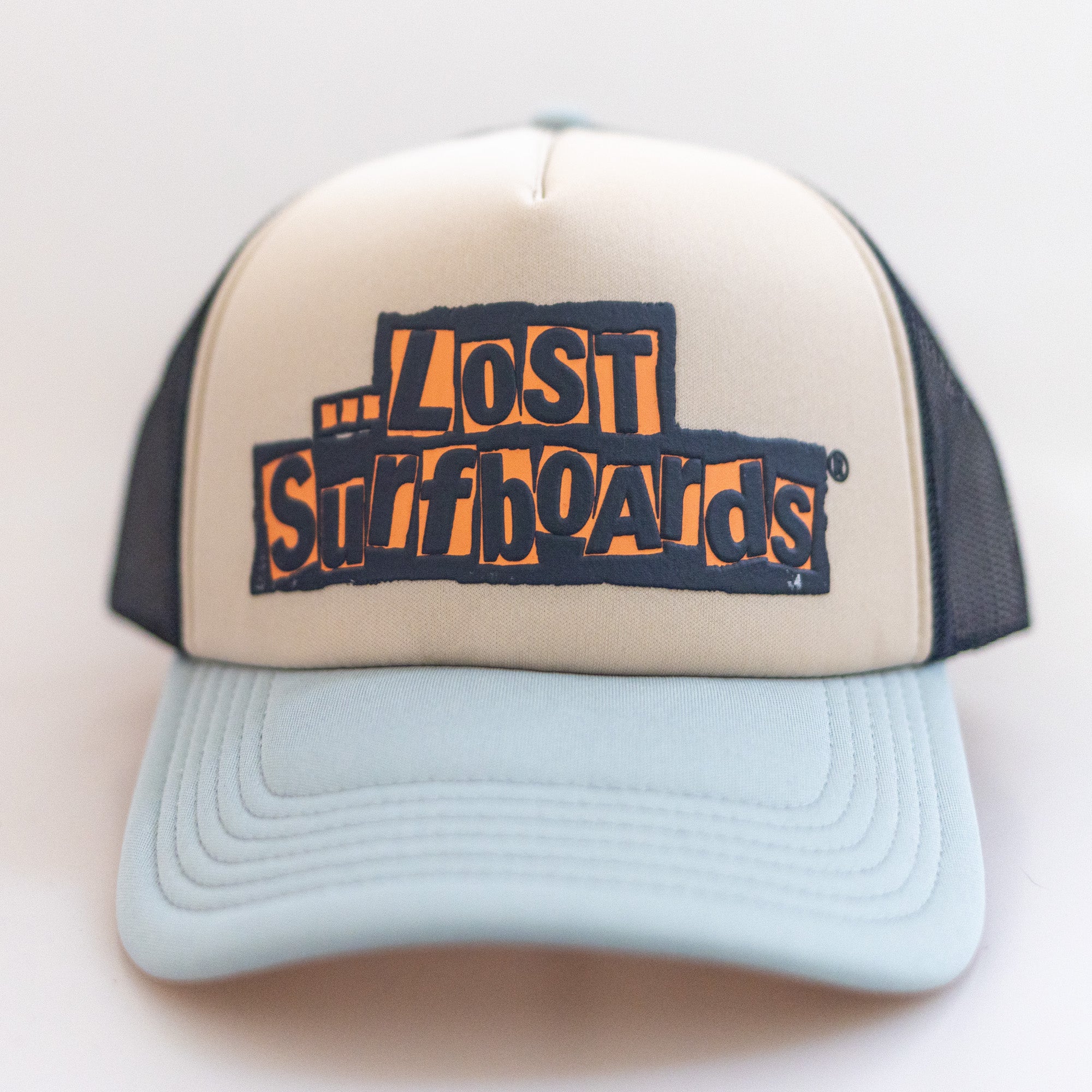 Lost Bollocks Men's Trucker Hat - Beige/Navy