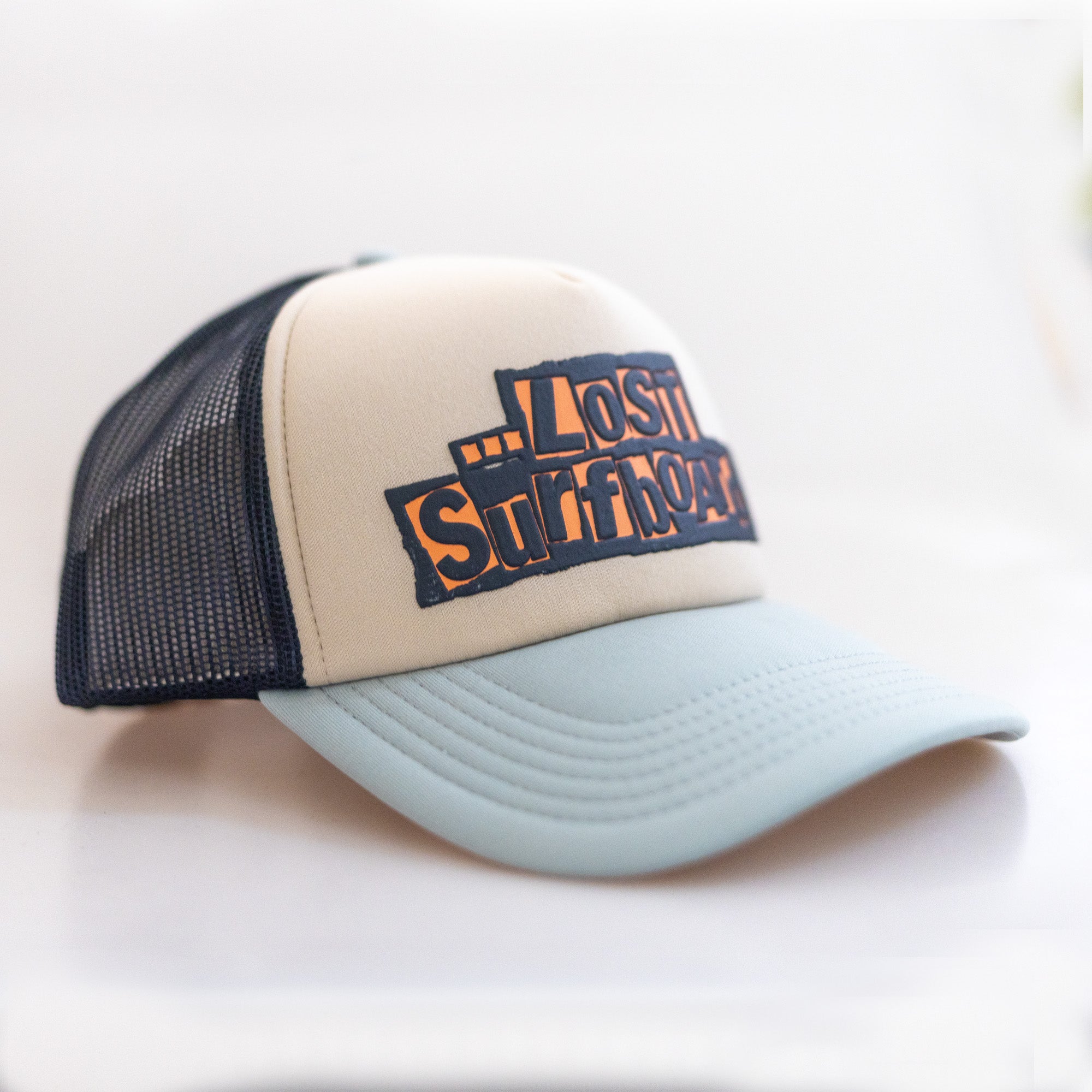 Lost Bollocks Men's Trucker Hat - Beige/Navy