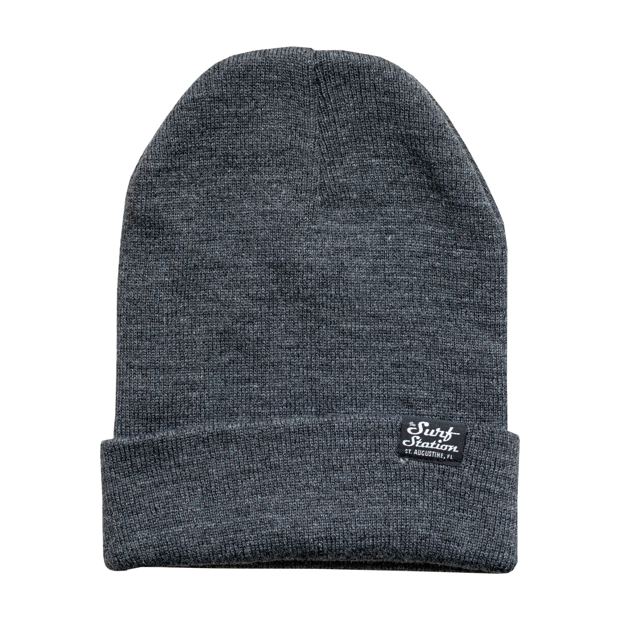 Surf Station Small Classic Logo Beanie - Slate Grey