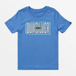 Quiksilver Fossilized Youth Boy's S/S T-Shirt - Blue