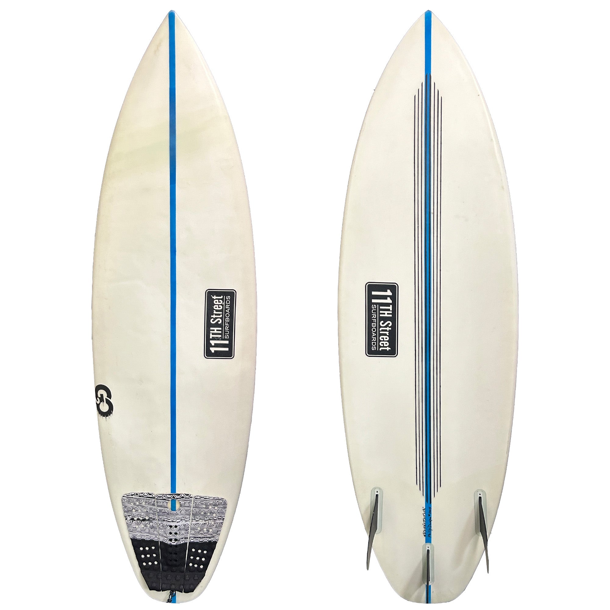 11th Street Surfboards Go2 5'6 Consignment Surfboard - Futures