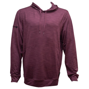 Surf Station Helm Athletic Men's L/S Hoodie - Heather Maroon