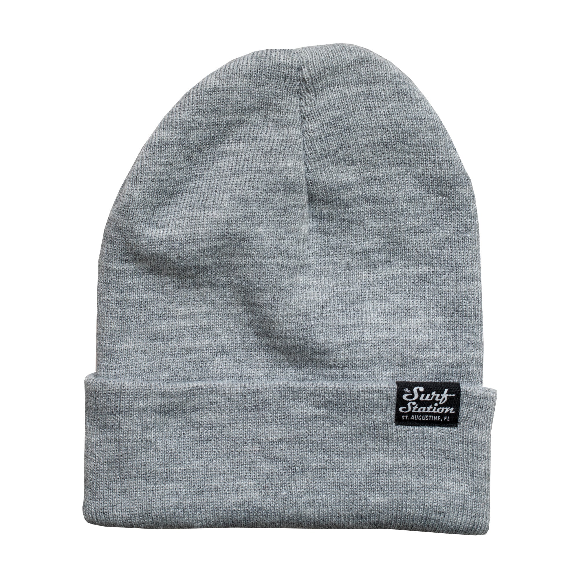 Surf Station Small Classic Logo Beanie - Grey