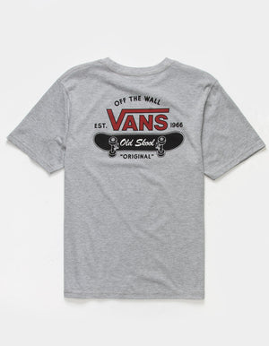 Vans Old Skool Youth Boy's S/S T-Shirt - Grey