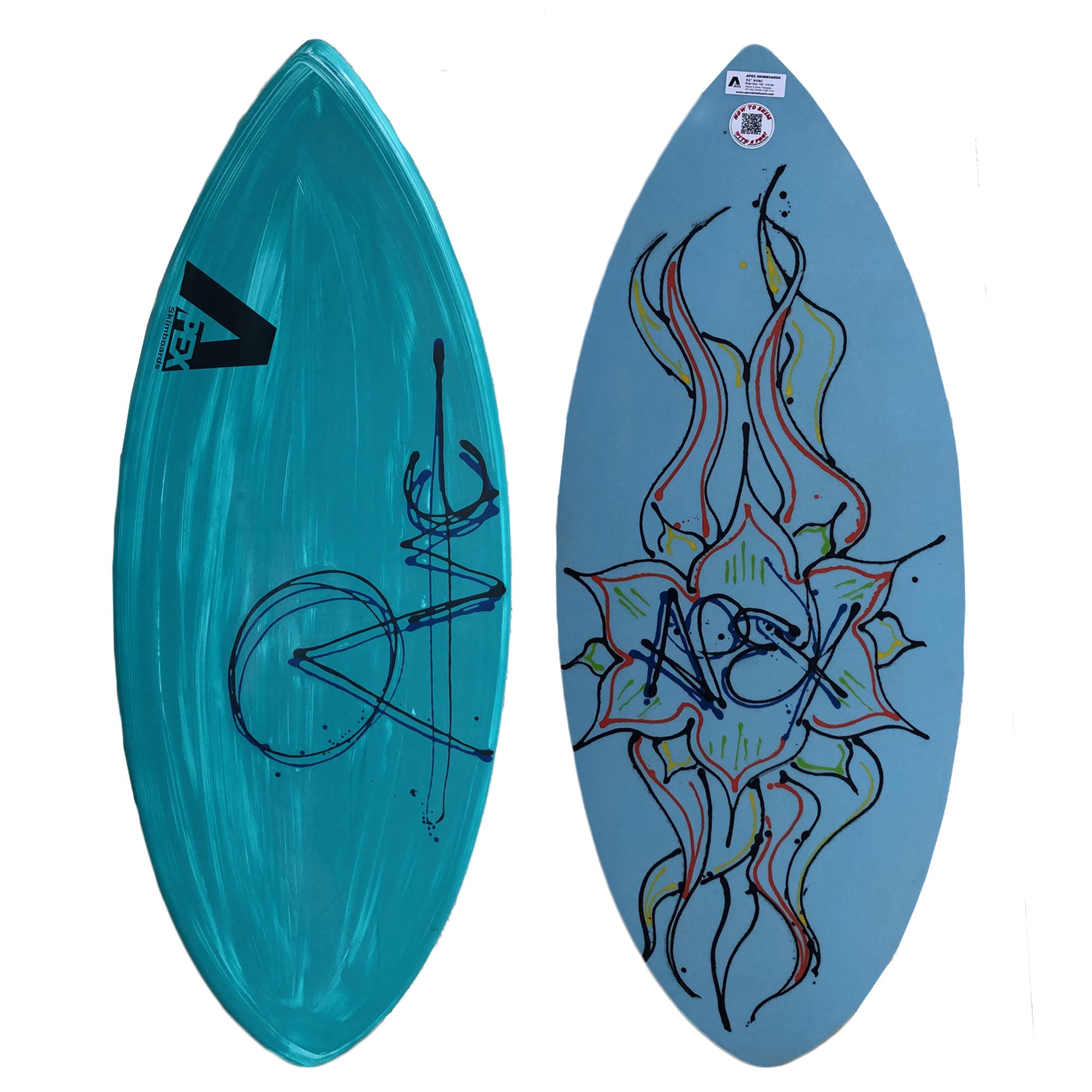 Apex AVAC 51" Skimboard - Teal