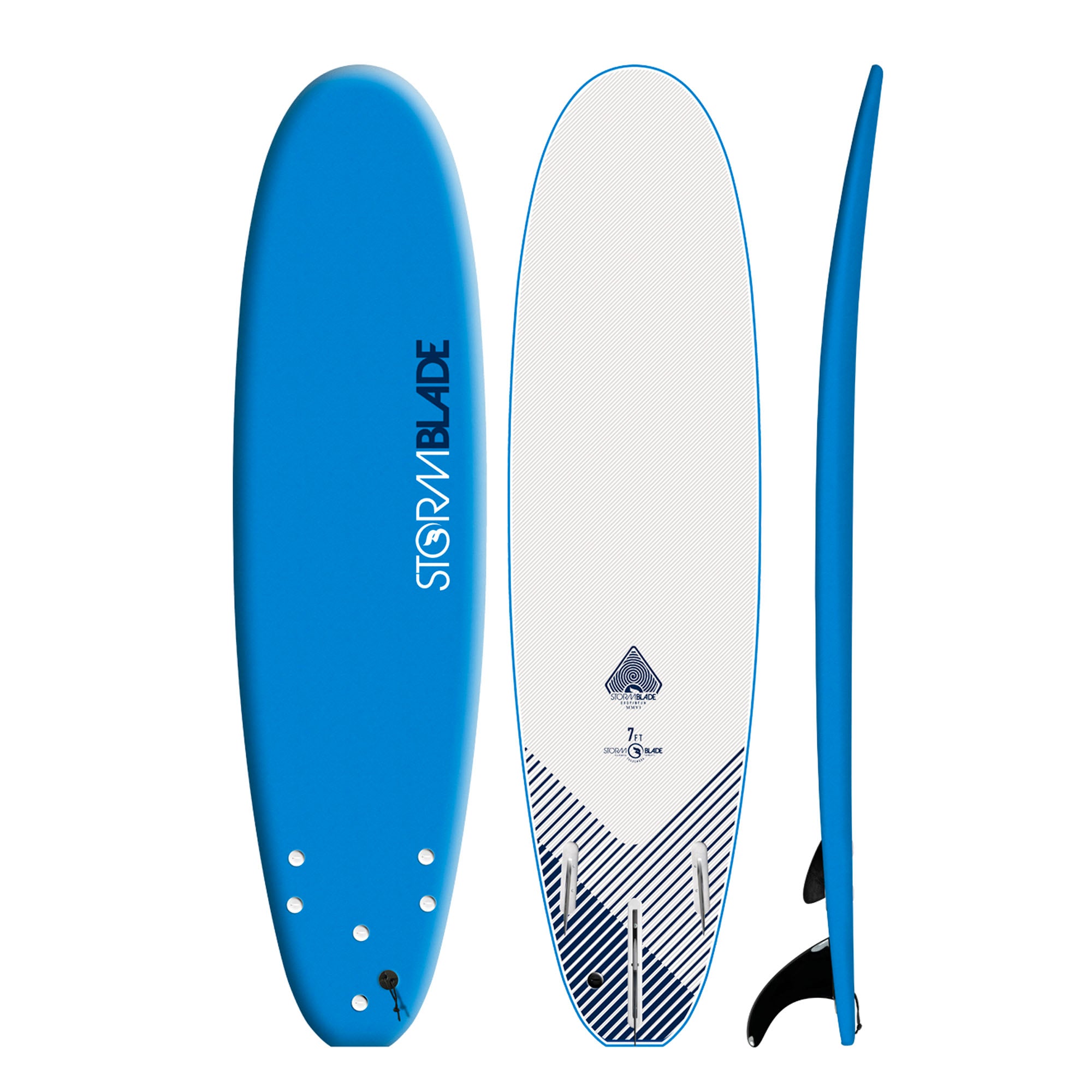 Storm Blade Classic 7'0 Soft Surfboard - Azure Blue