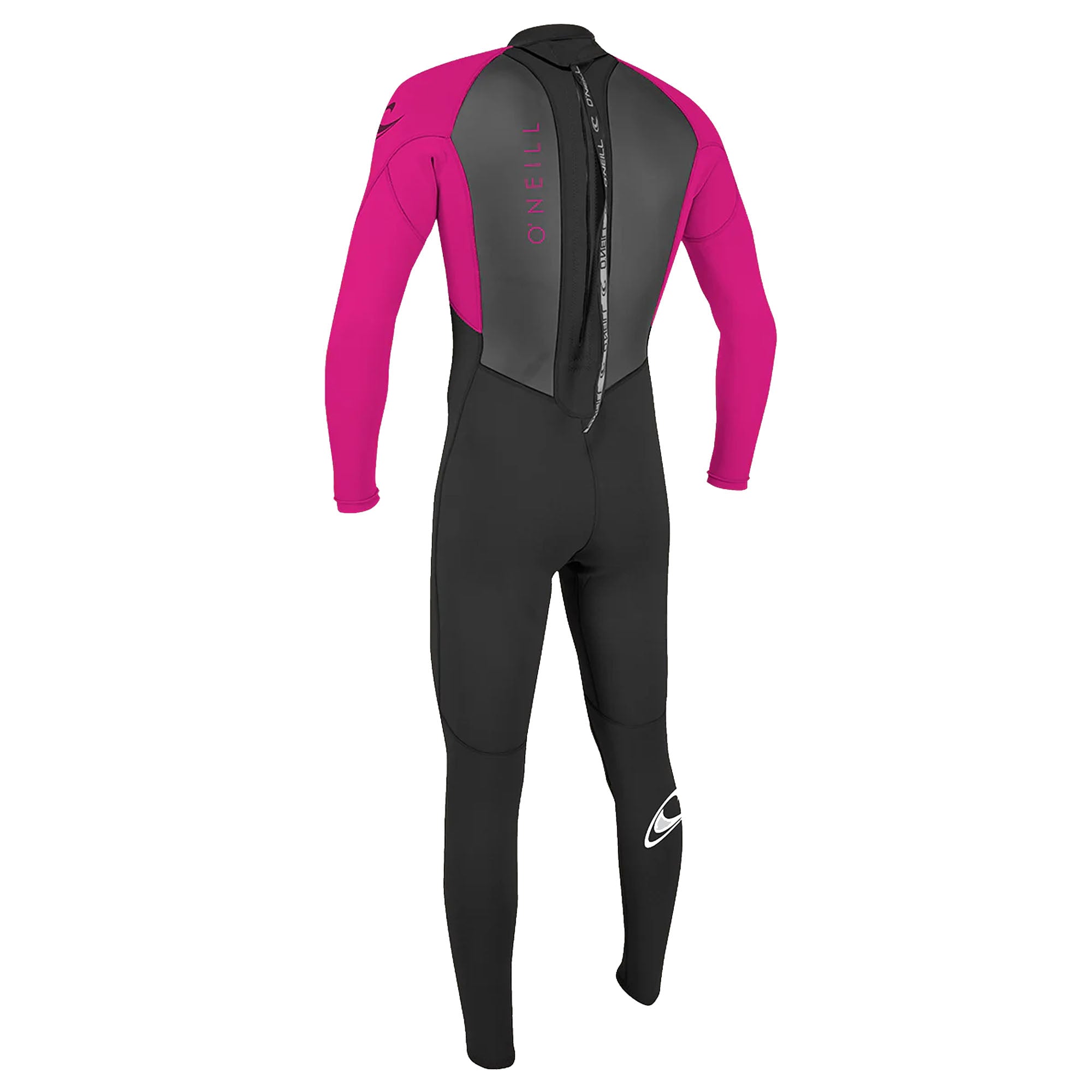 O'Neill Reactor-2 3/2mm Youth Back Zip Fullsuit Wetsuit - Black/Berry