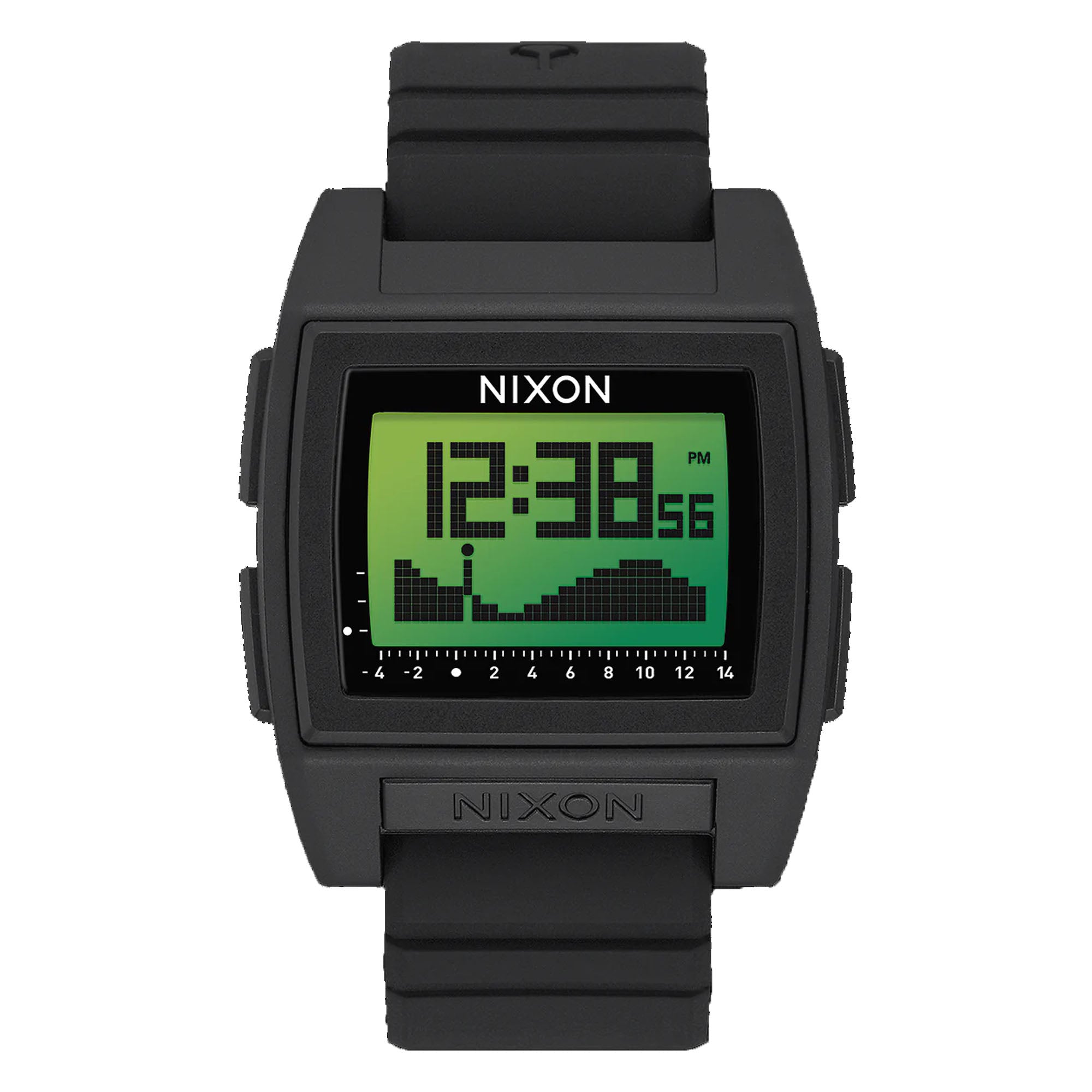 Nixon Base Tide Pro Men's Watch - Black/Green Positive