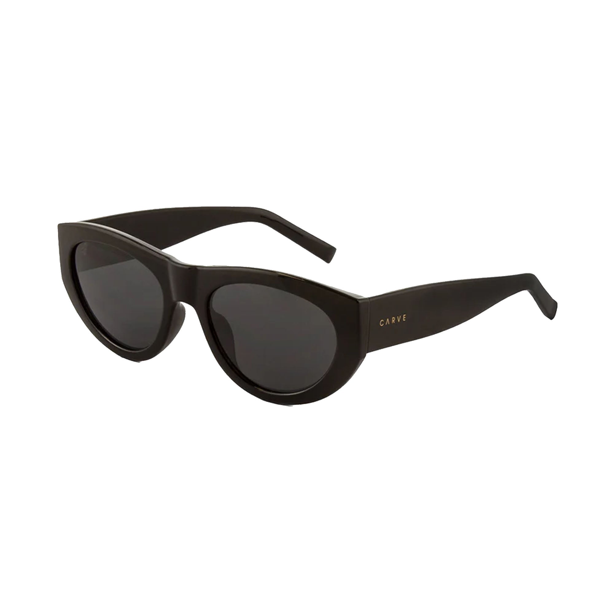 Carve Montana Men's Sunglasses - Gloss Black/Grey Injected Polarized