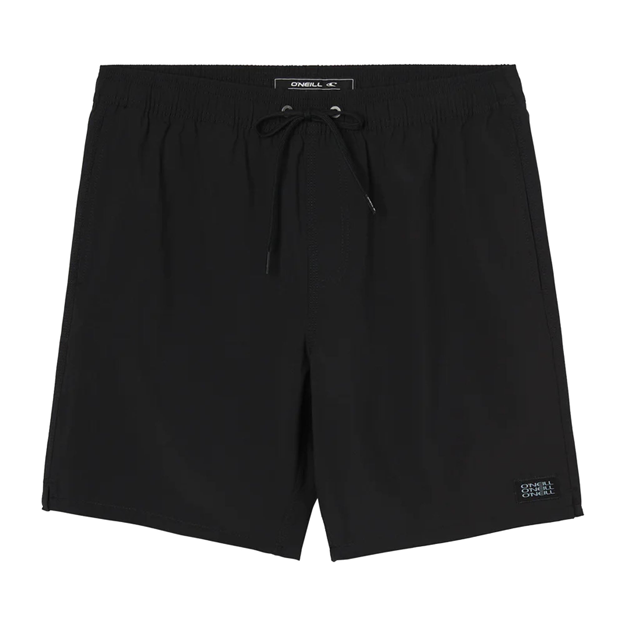 O'Neill Hermosa Solid Elastic Waist Men's Walkshorts - Black