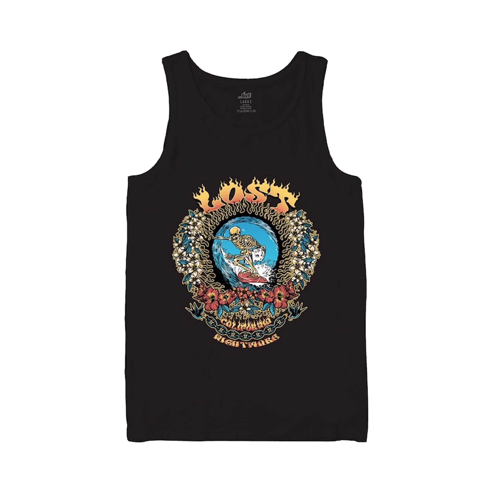 Lost Cali Nightmare Men's Tank Top - Black