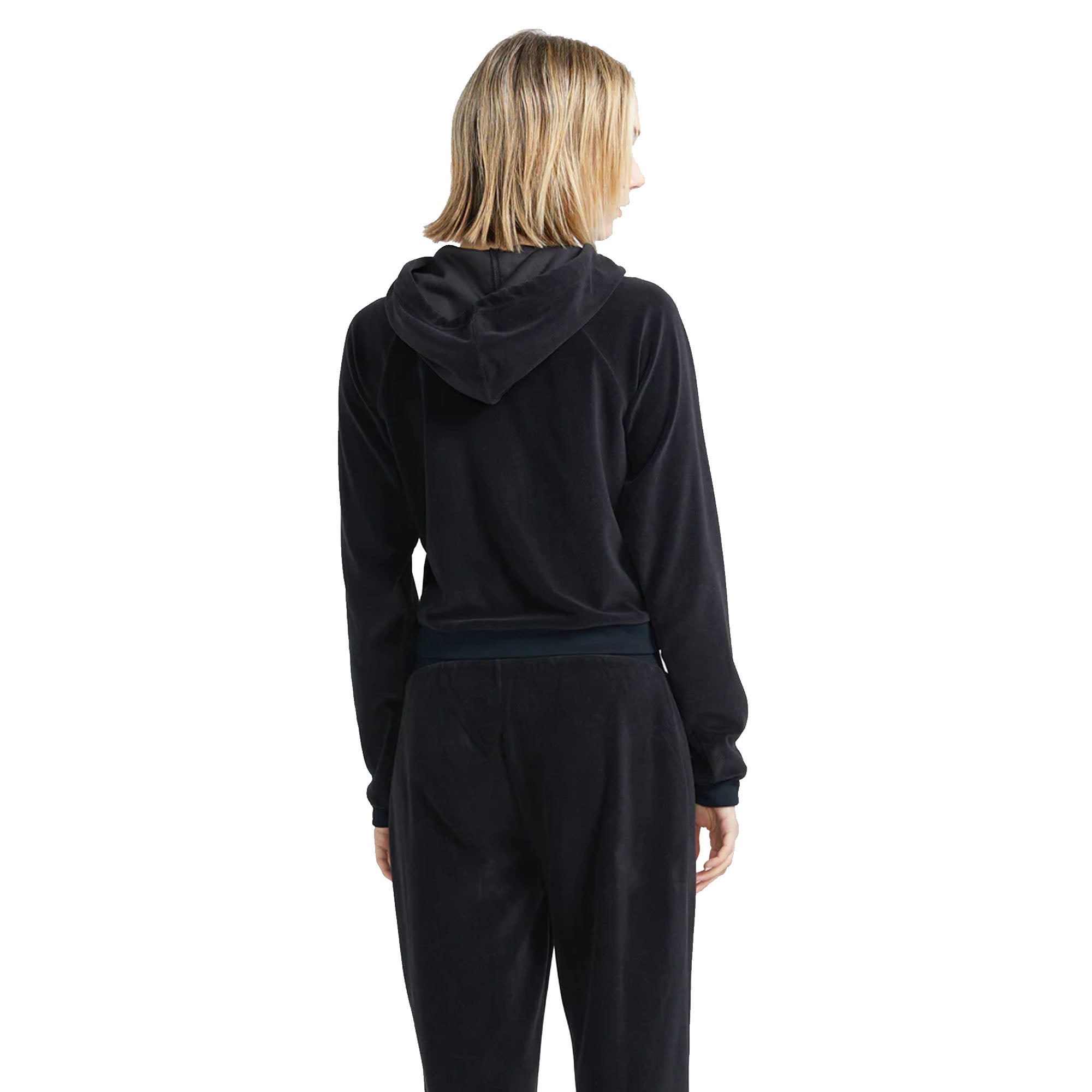 Volcom Lived In Lounge Velour Zip Women's Hoodie - Black