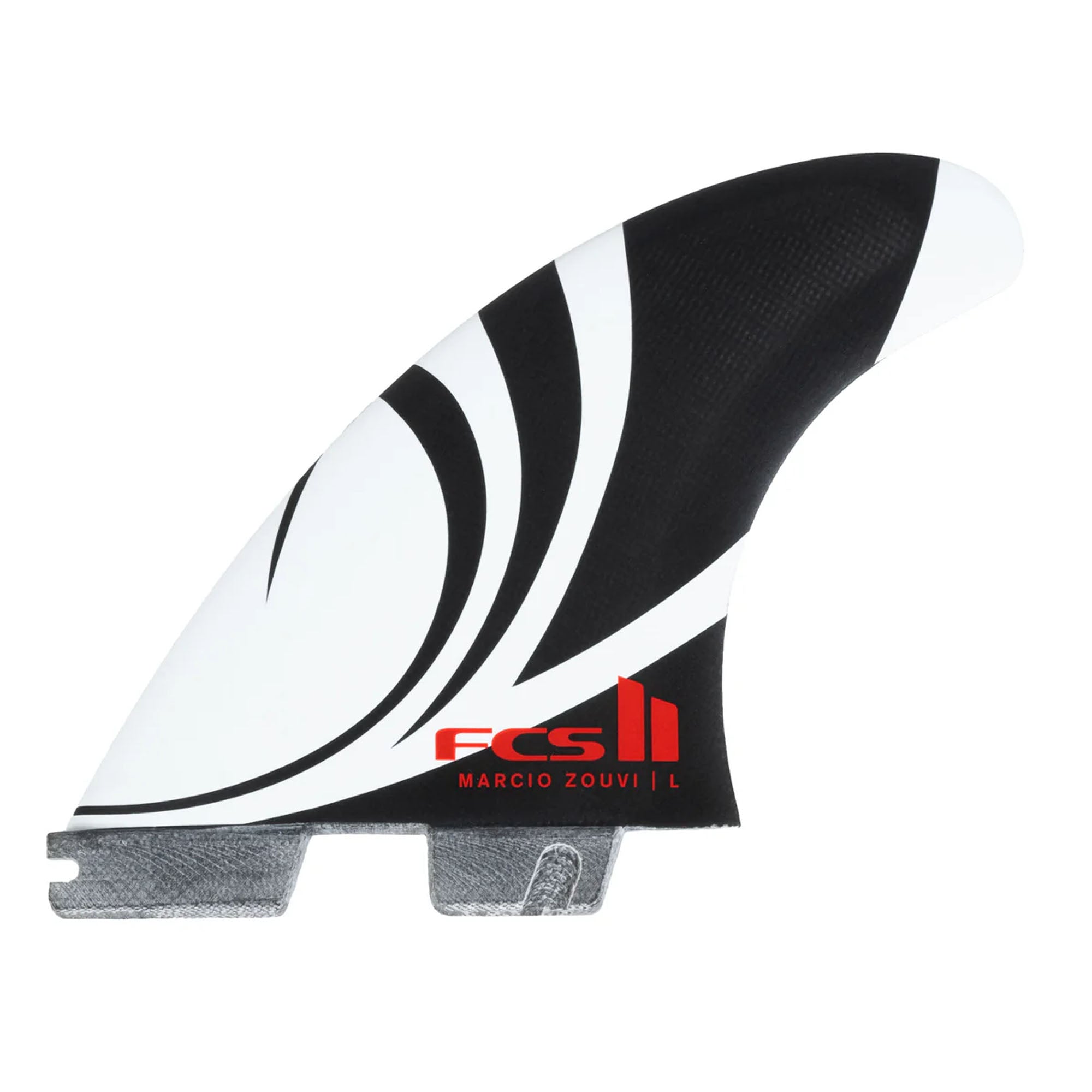 FCS II Sharpeye Performance Glass Tri Surfboard Fins - Large/Black