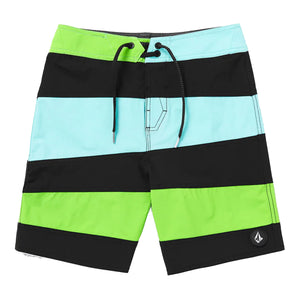 Volcom Marine Time Mod Liberator Youth Boy's Boardshorts - Crete Blue