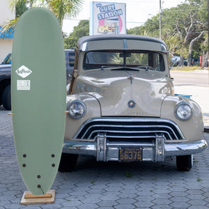 Softech Bomber 6'4 Soft Surfboard - Green/White