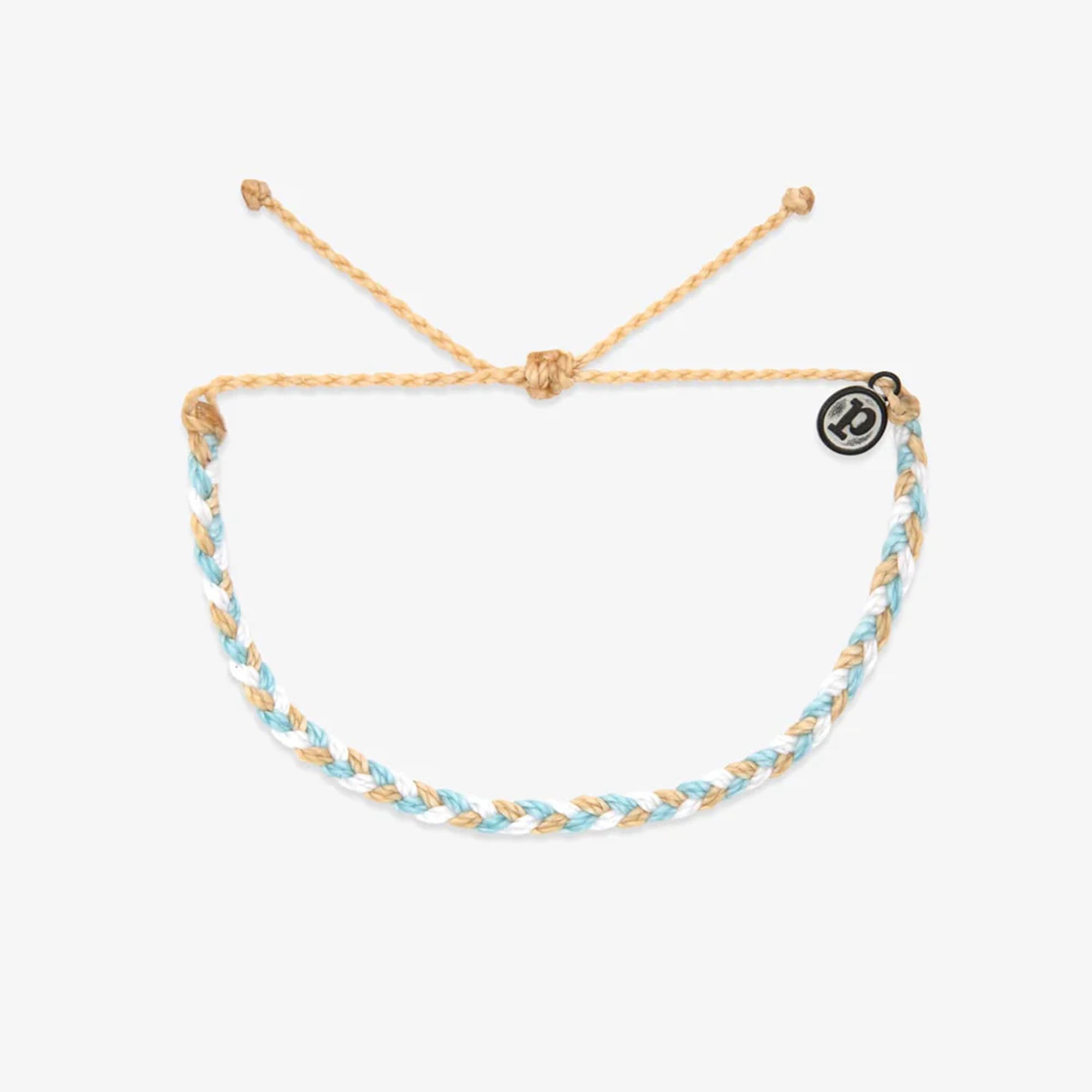 Pura Vida Charity Mini Braided Bracelet - Calm Shores