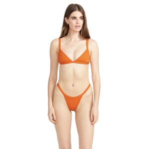 Volcom So Current Tri Women's Bikini Top - Burnt Sienna