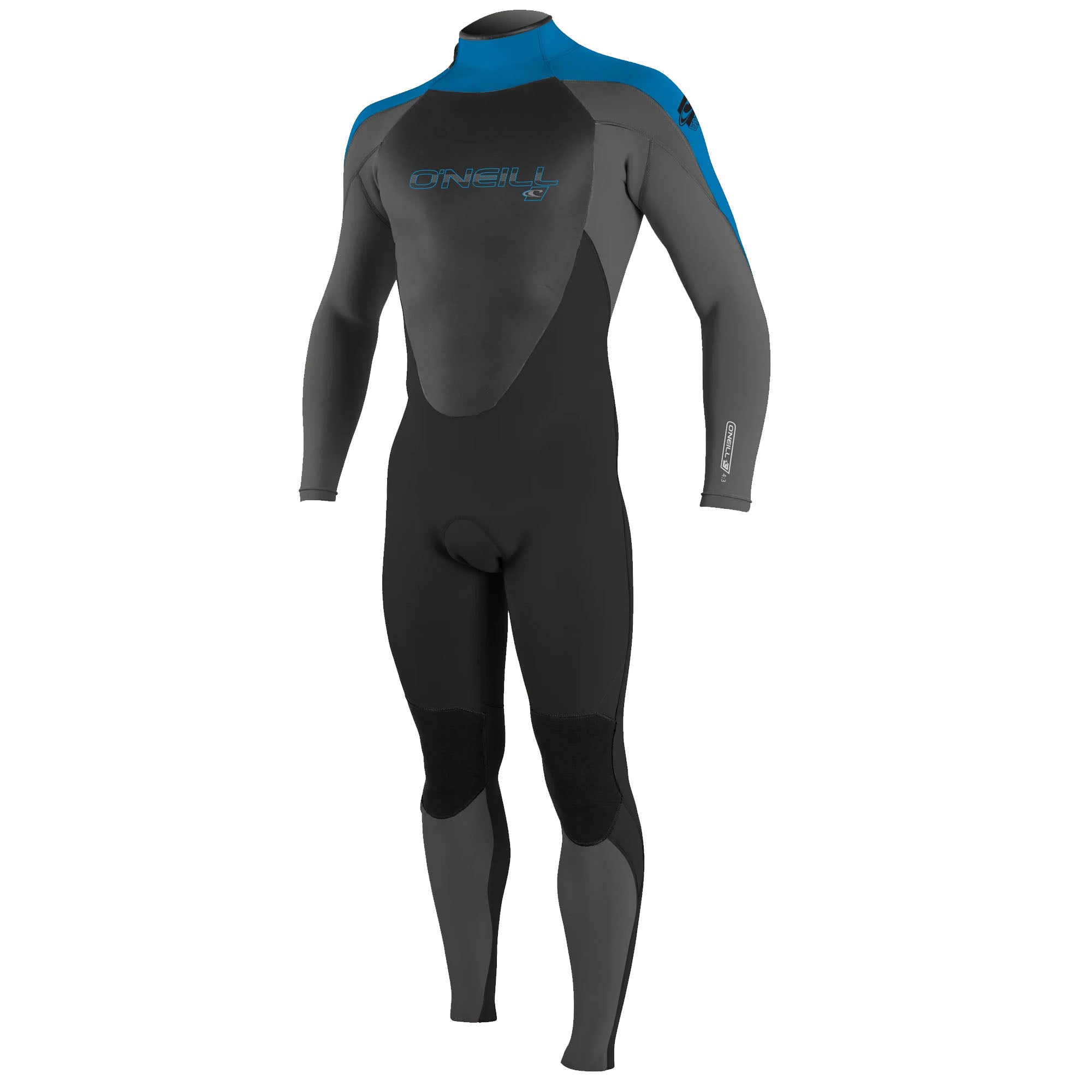 O'Neill Epic 4/3 Back-Zip Youth Boy's Fullsuit Wetsuit - Black/Smoke/Ocean