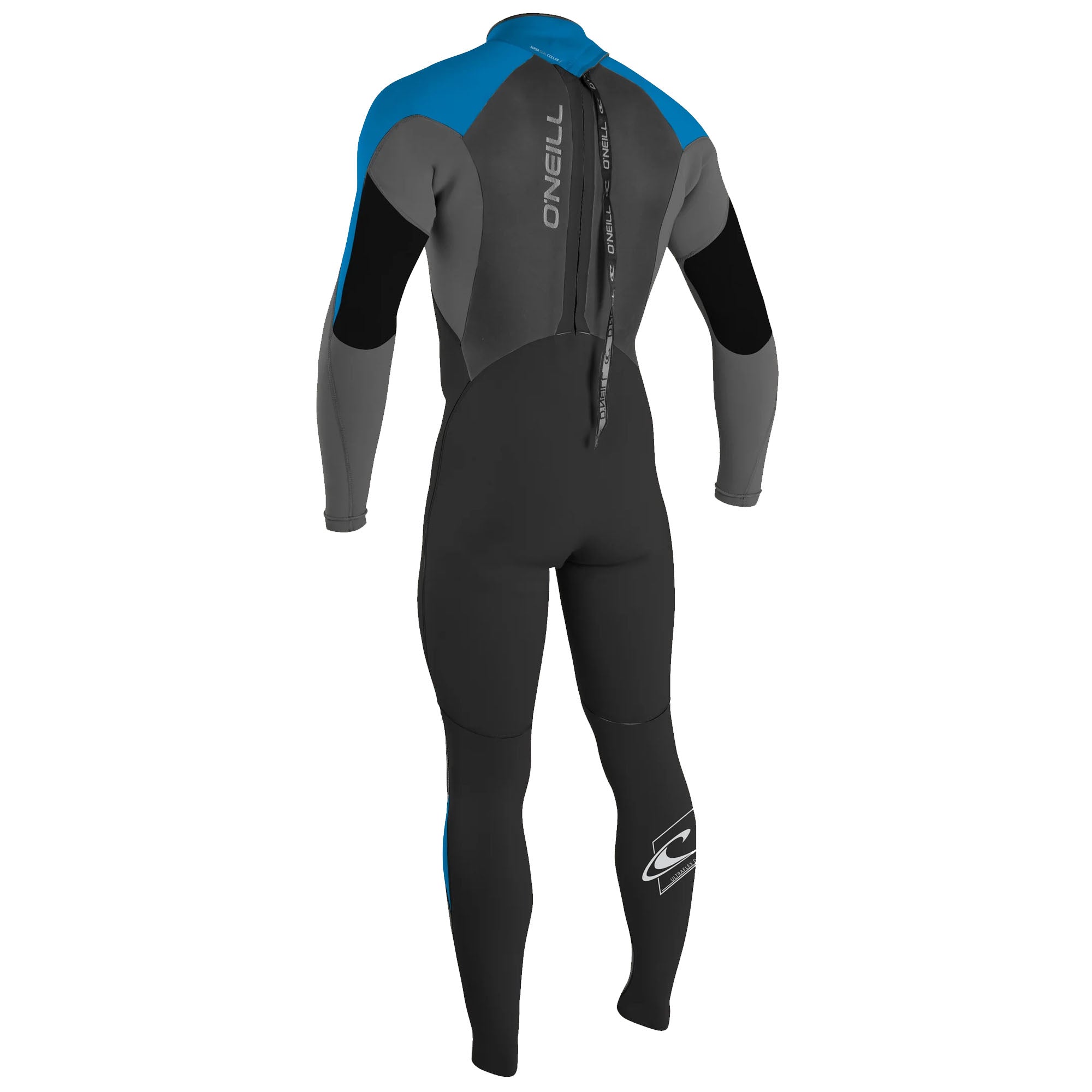 O'Neill Epic 4/3 Back-Zip Youth Boy's Fullsuit Wetsuit - Black/Smoke/Ocean