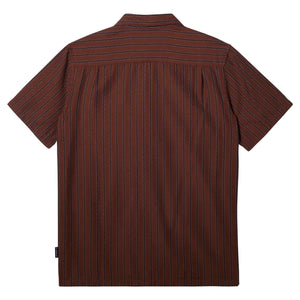 Quiksilver Casa Classic Casual Men's S/S Dres Shirt - Brown Stone