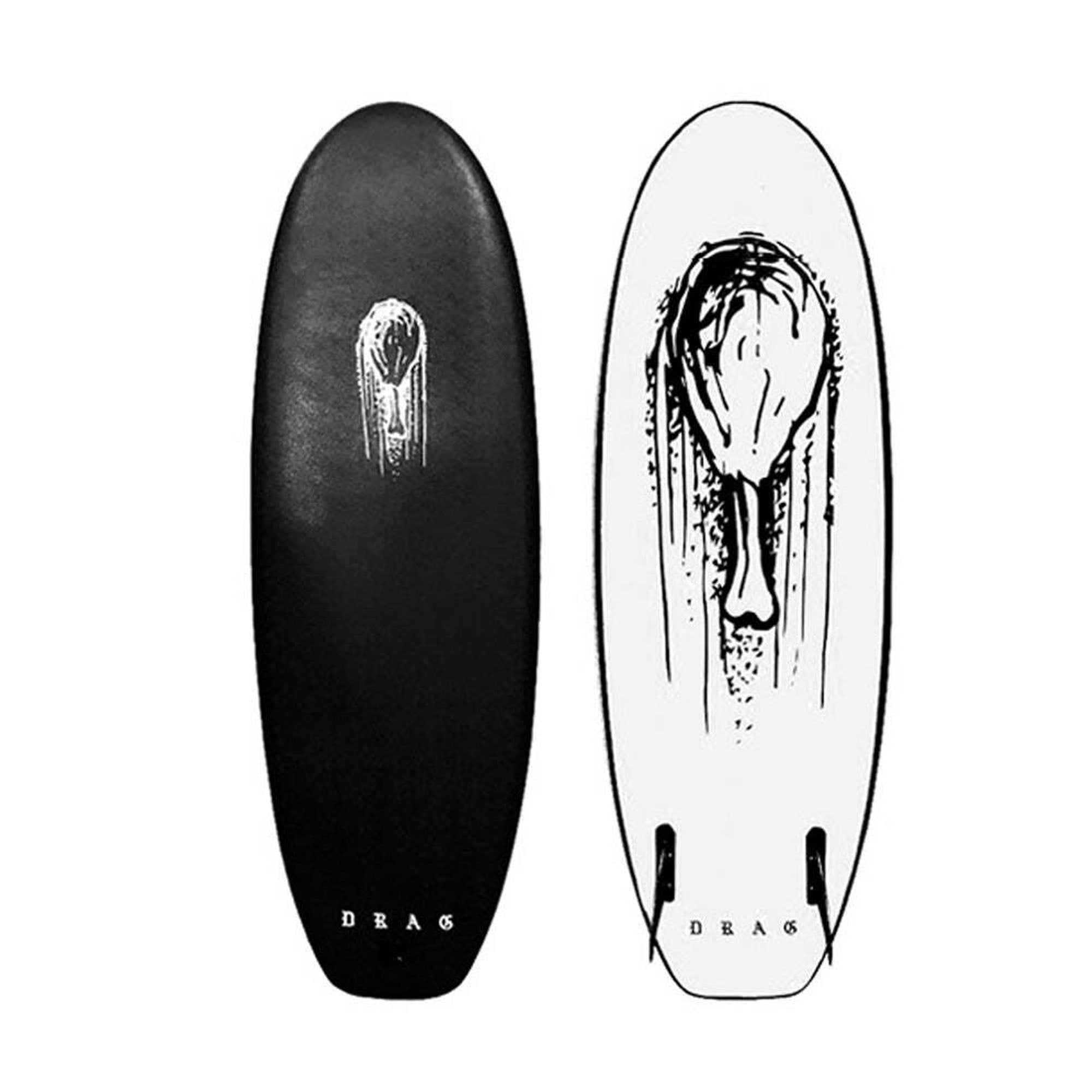 Drag Drumstick 4'10 Twin Fin Soft Surfboard