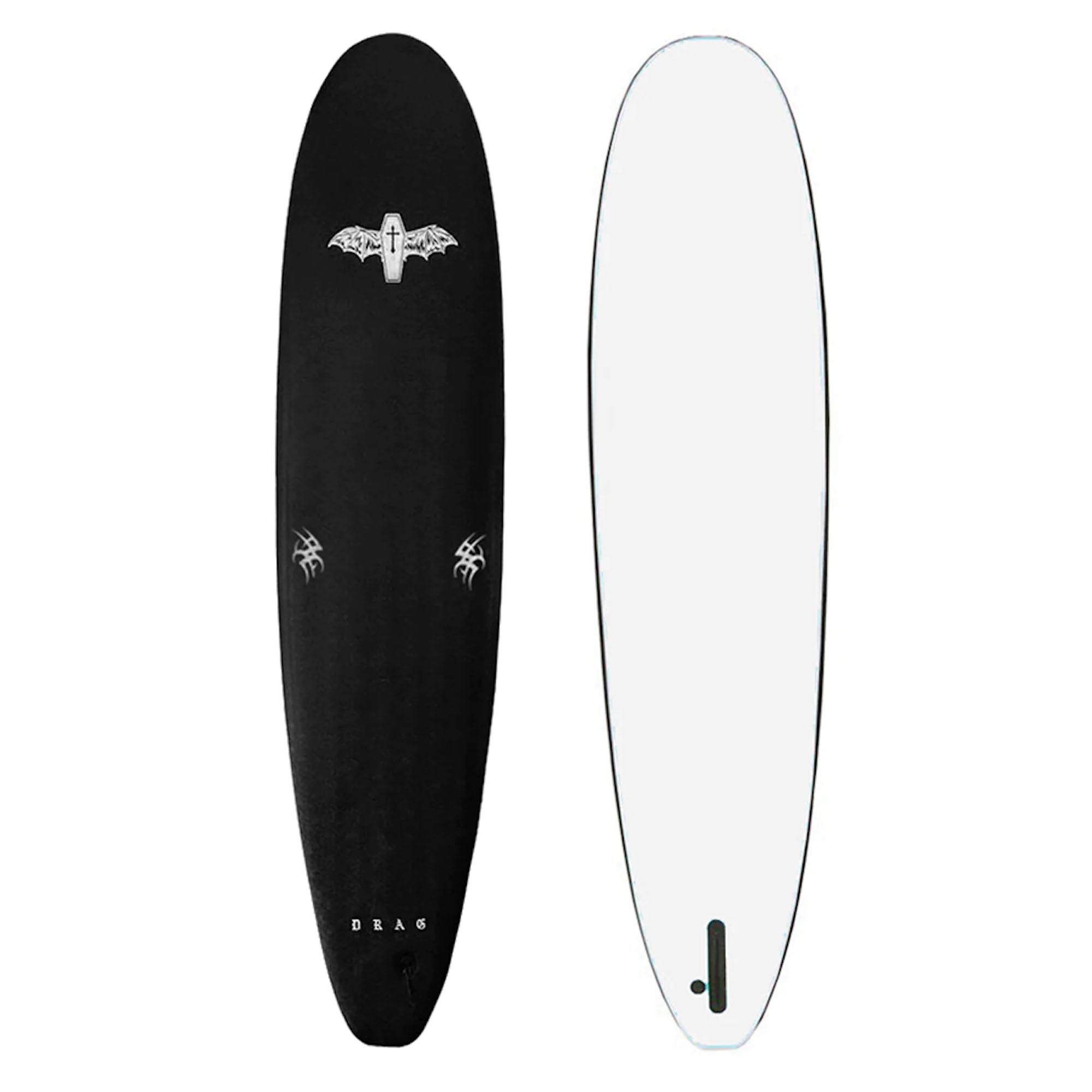 Drag Coffin 8'0 Single Fin Soft Surfboard