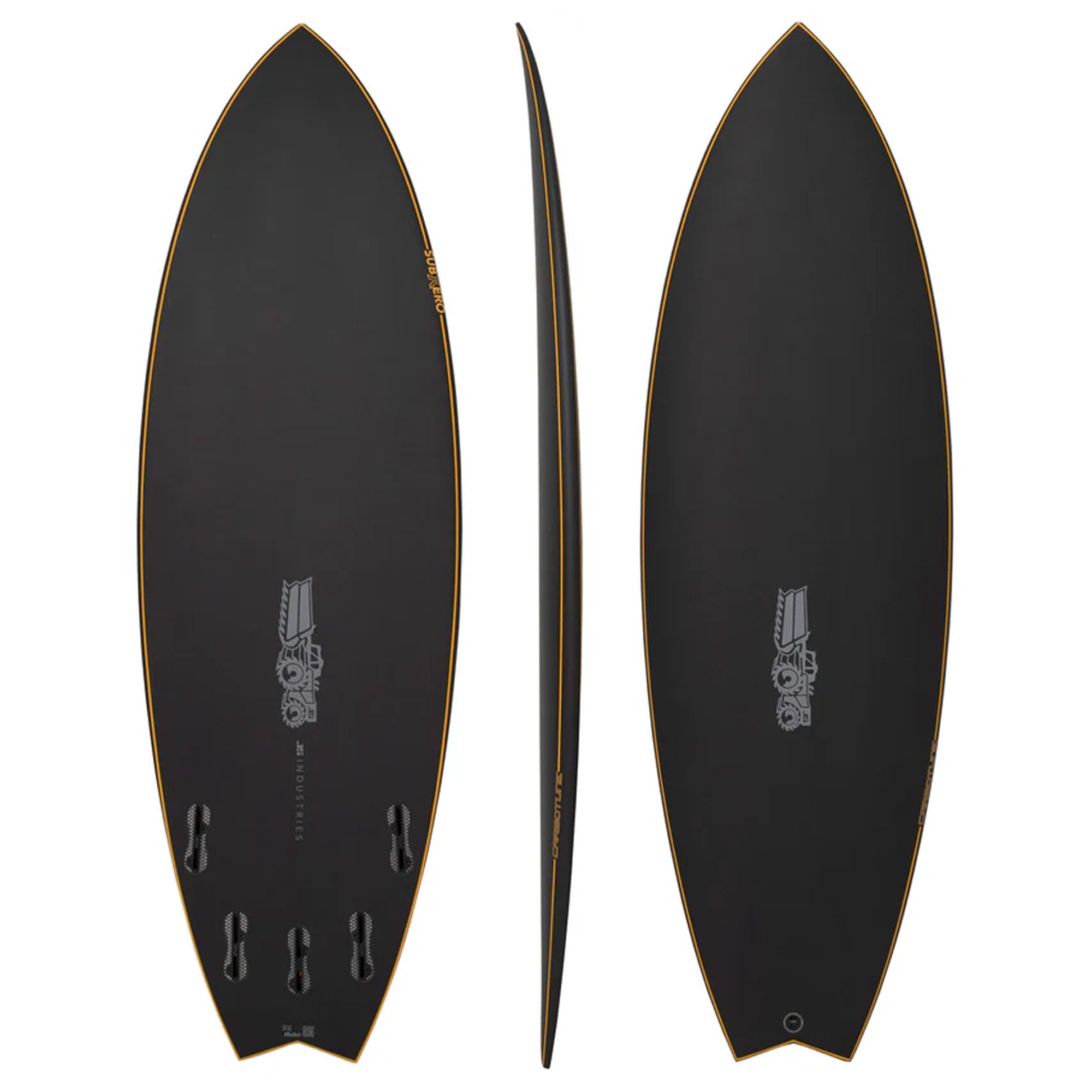 JS Sub Xero Carbotune Tech 5'7 Surfboard - FCS II