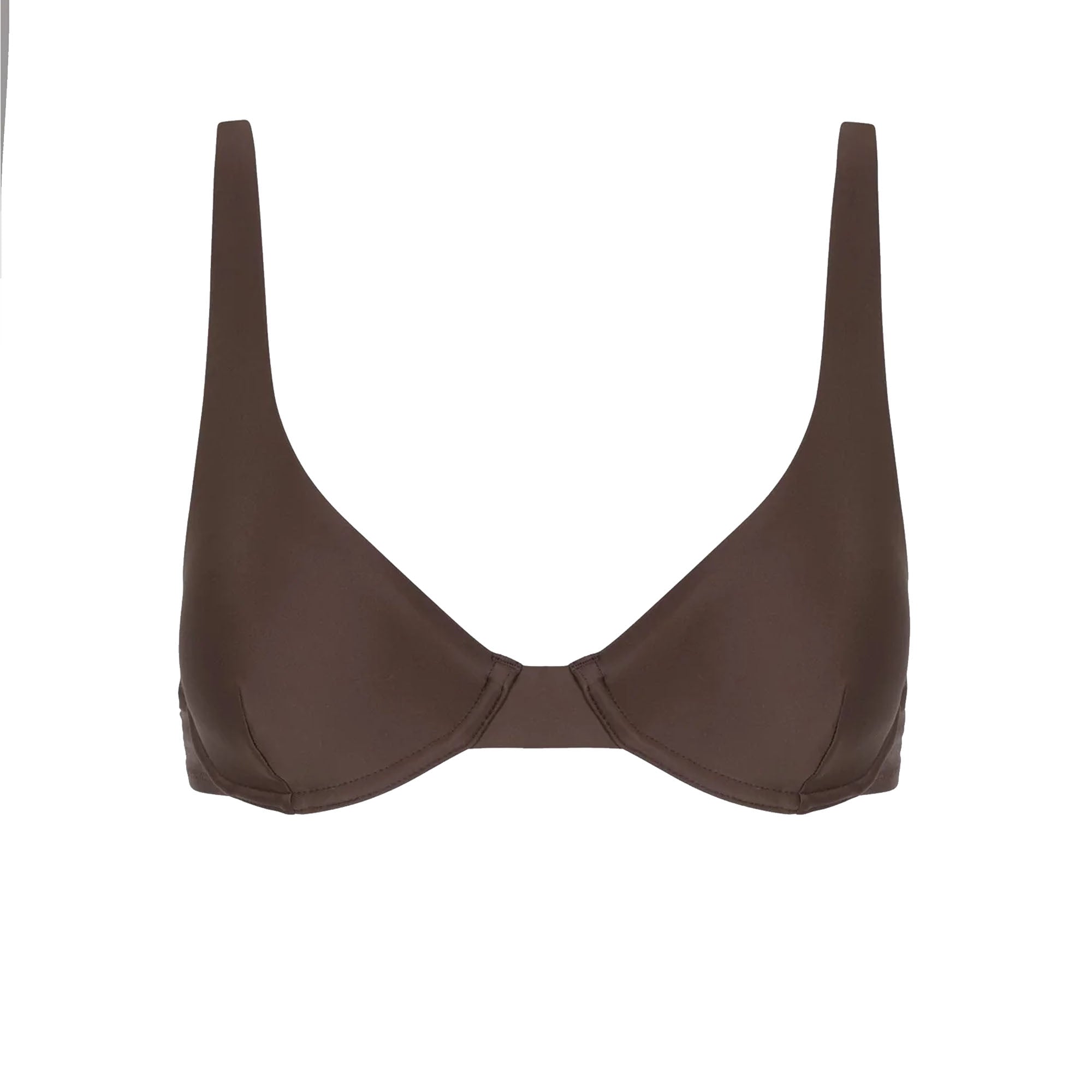 Rhythm Classic Underwire Women's Bikini Top - Chocolate