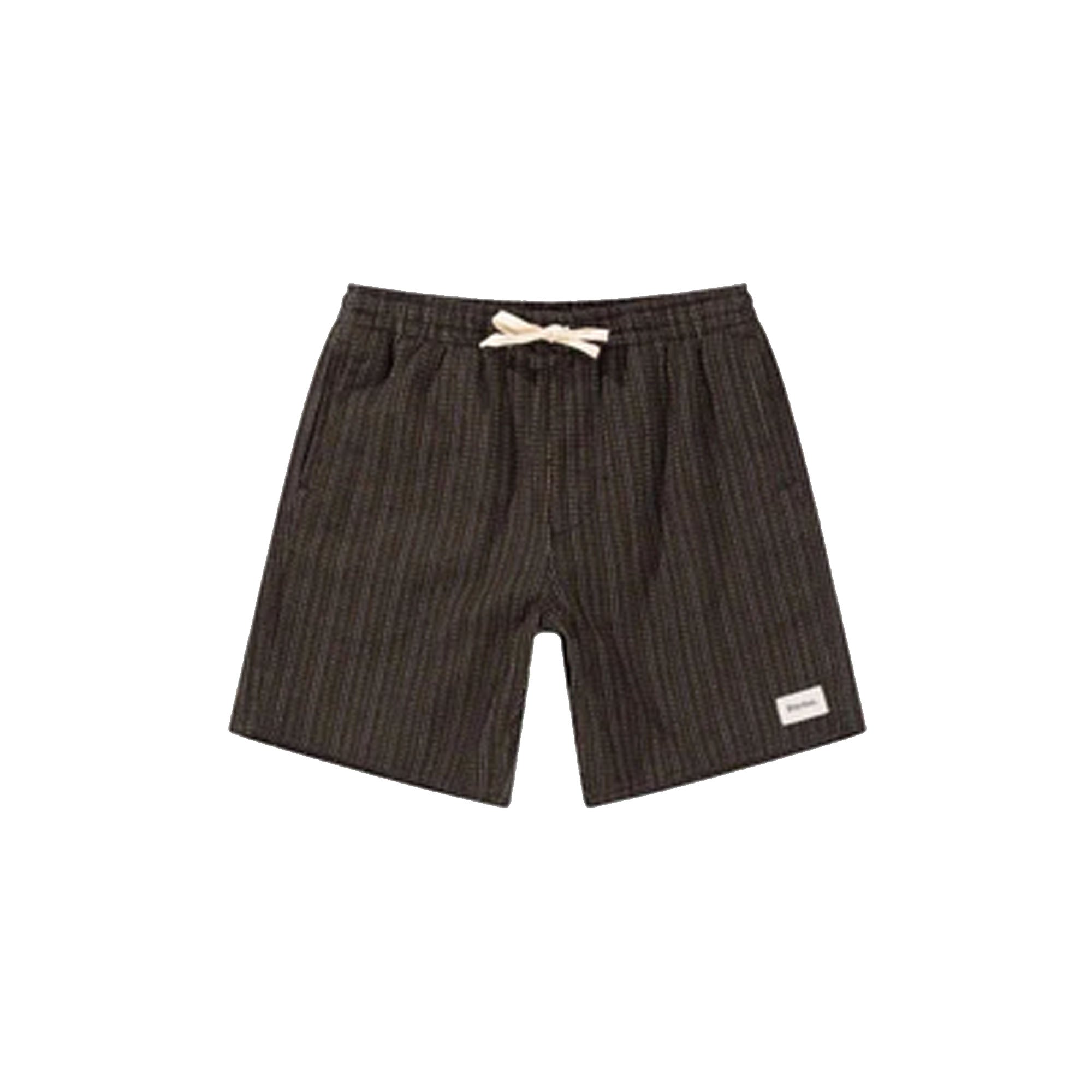 Rhythm Linen Jacquard Stripe Jam 17" Men's Walkshorts - Chocolate