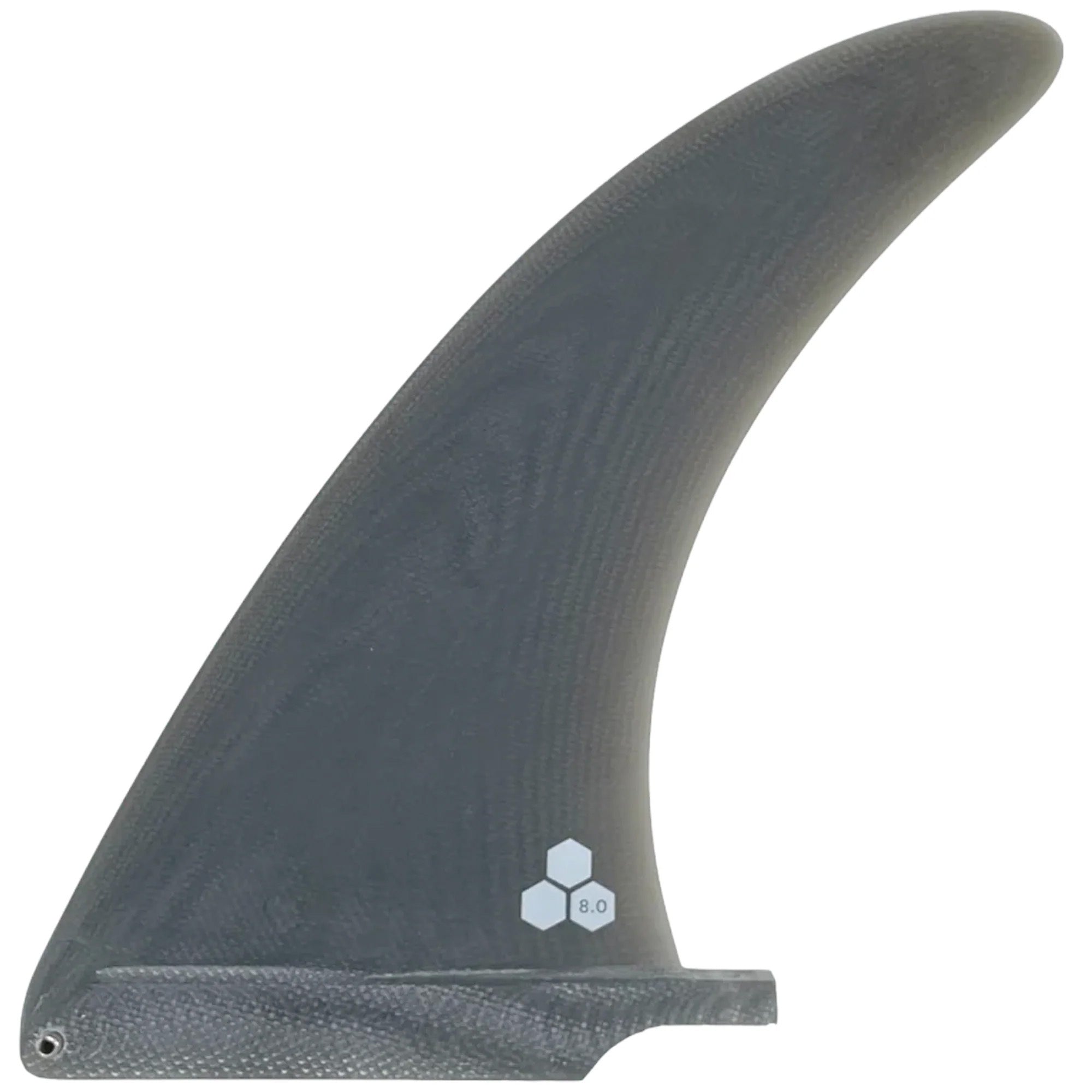 True Ames Channel Islands Spicy 9" Longboard Fin - Smoke