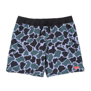 Florence Marine X Standard Issue Elastic Men's Boardshorts - Dark Emerald Camo