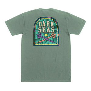 Dark Seas Glass Door Pigment Men's S/S T-Shirt - Green