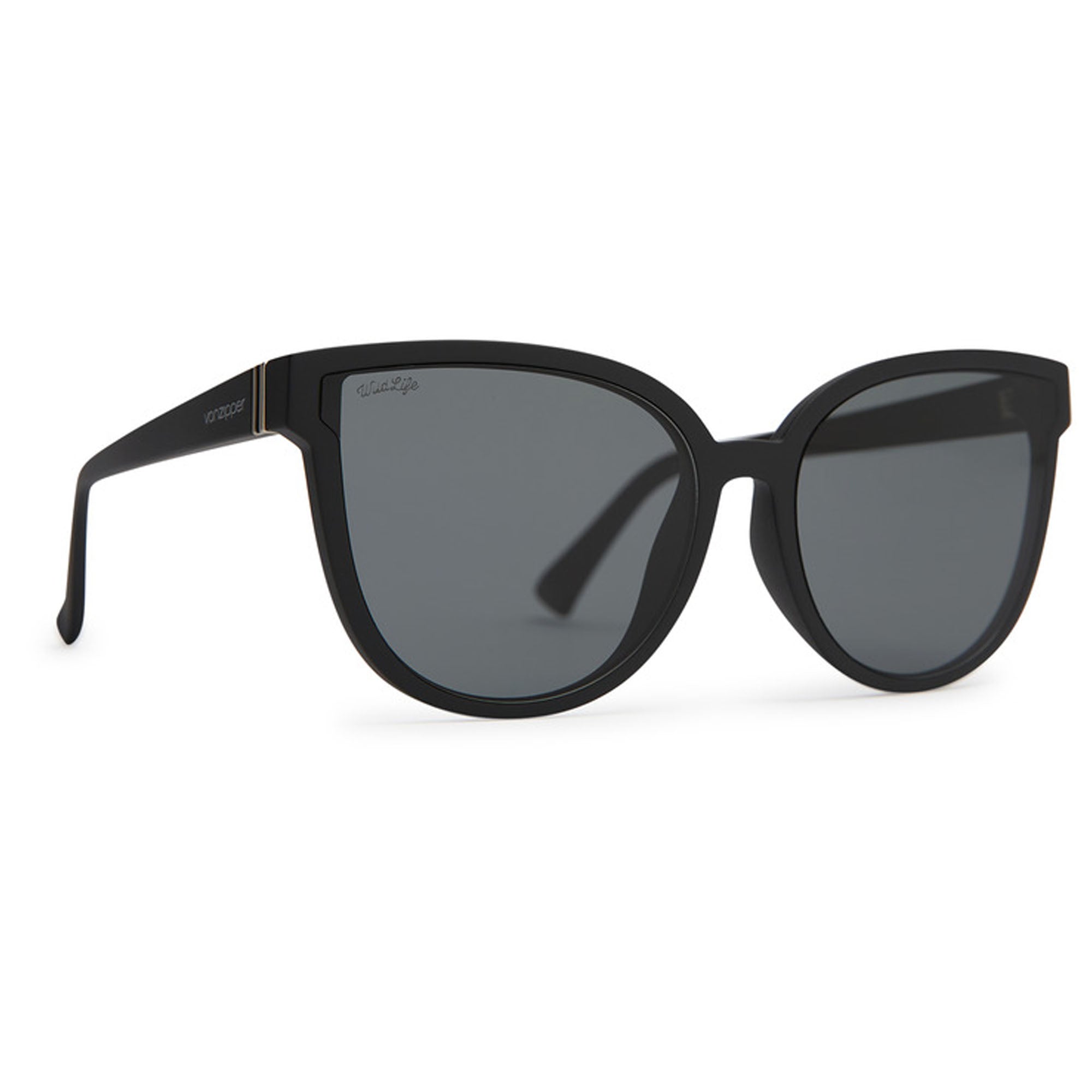 VonZipper Fairchild Women's Sunglasses - Black Satin/Wildlife Vintage Grey