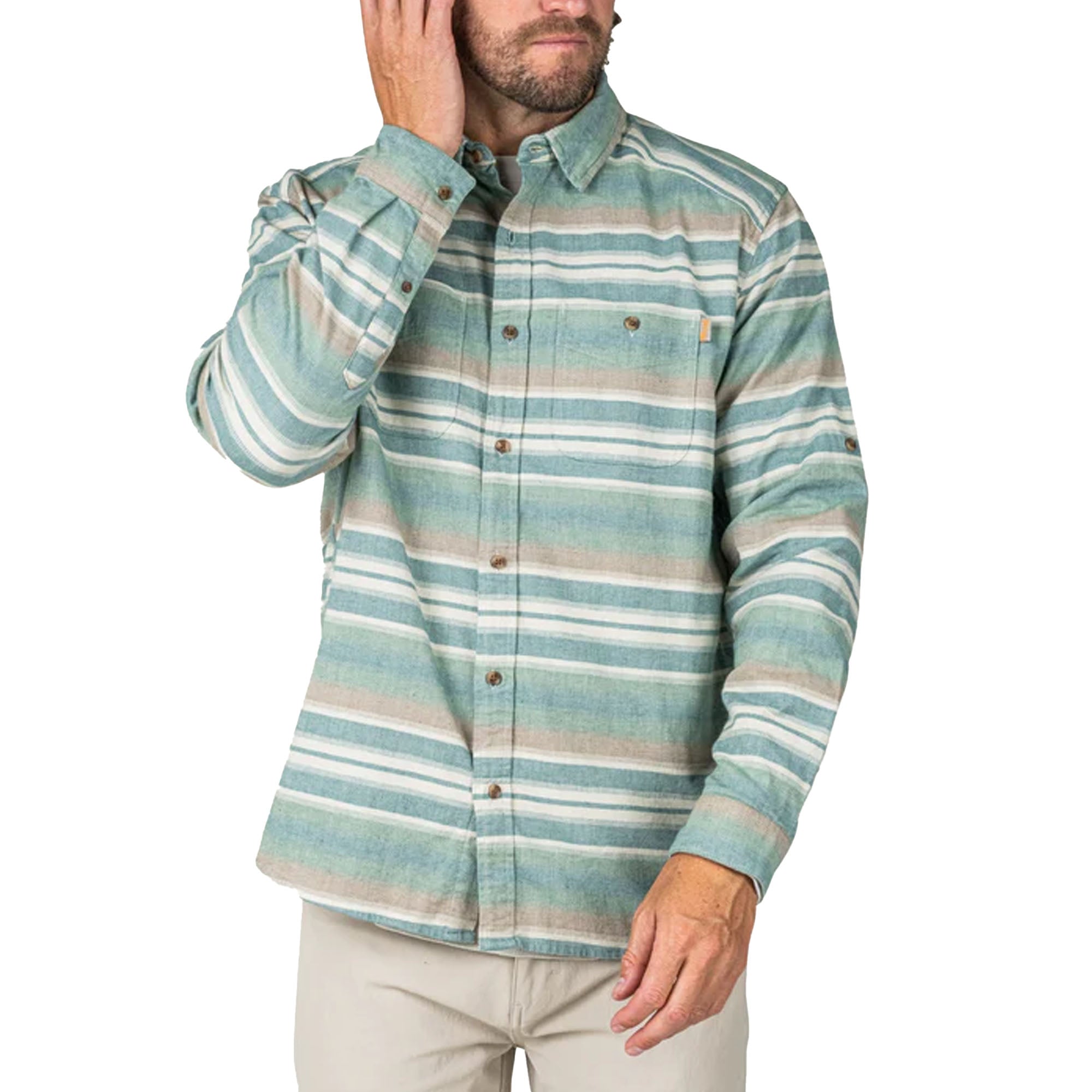 Marsh Wear Westerly Men's L/S Flannel - Sea Pine