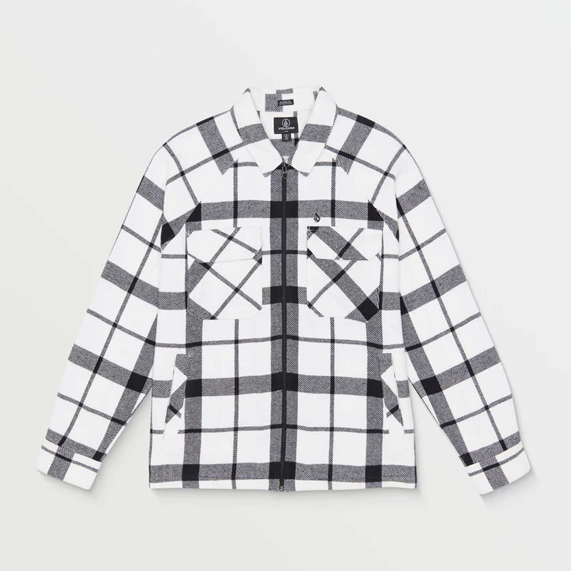 Volcom Bartostone Men's L/S Flannel - White