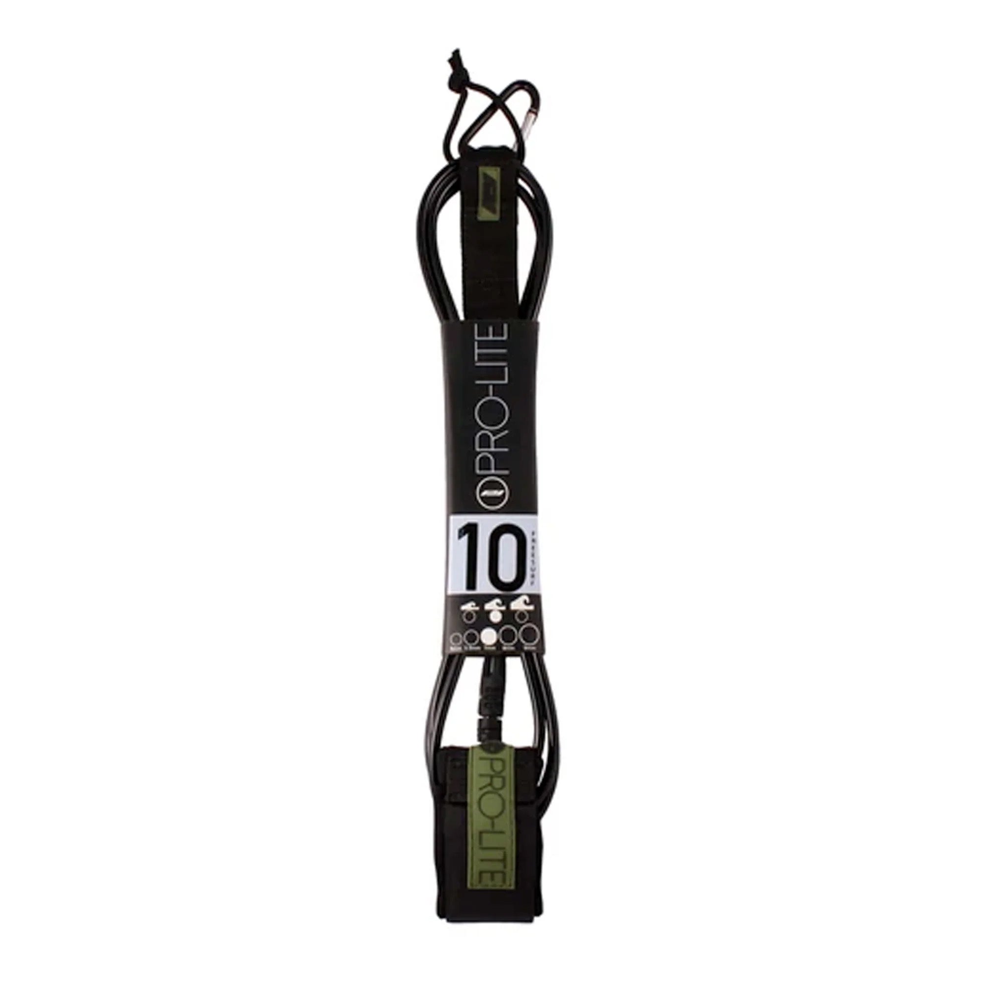 Pro-Lite 10' Freesurf Surfboard Leash - Black