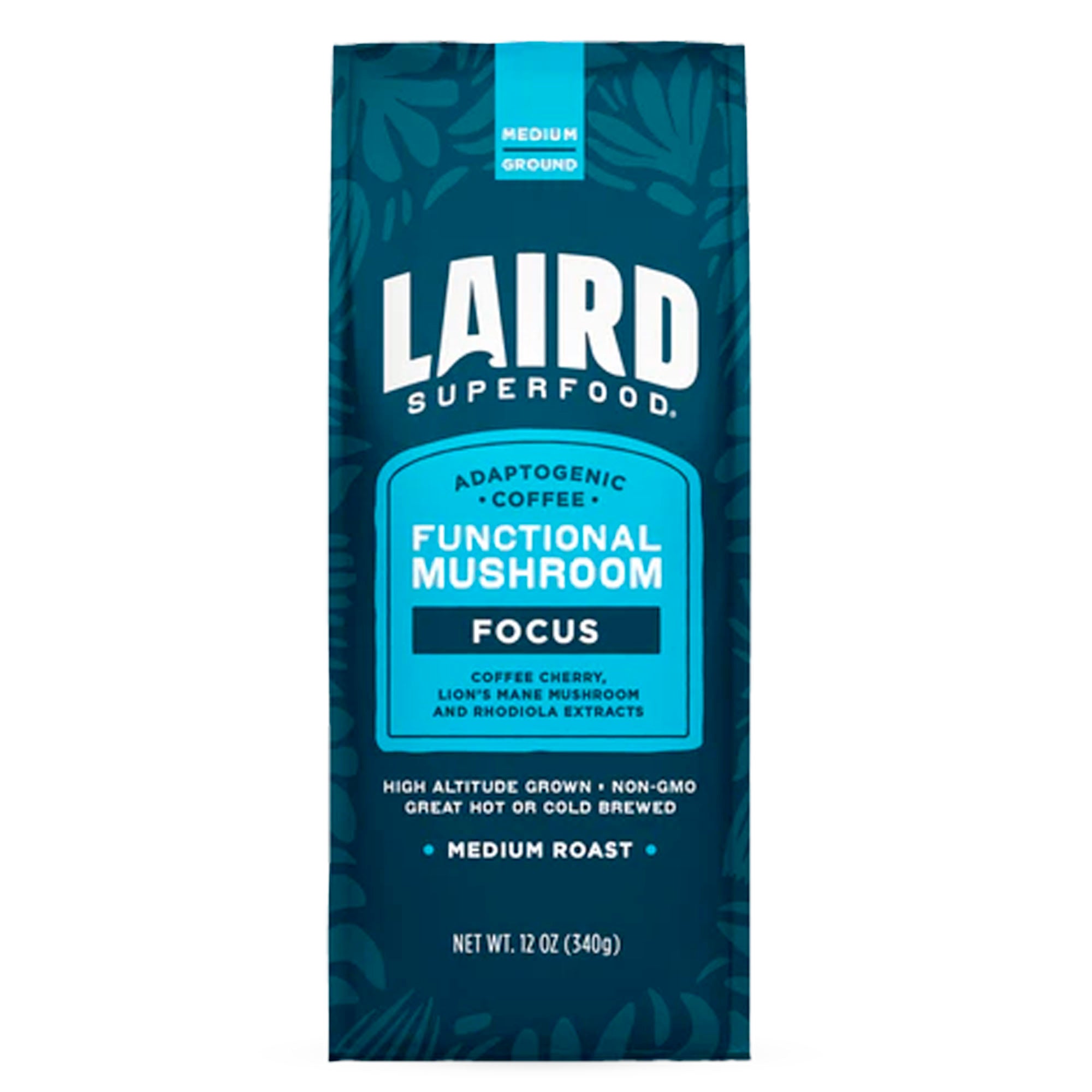 Laird Superfood Functional Mushrooms Focus Ground Coffee