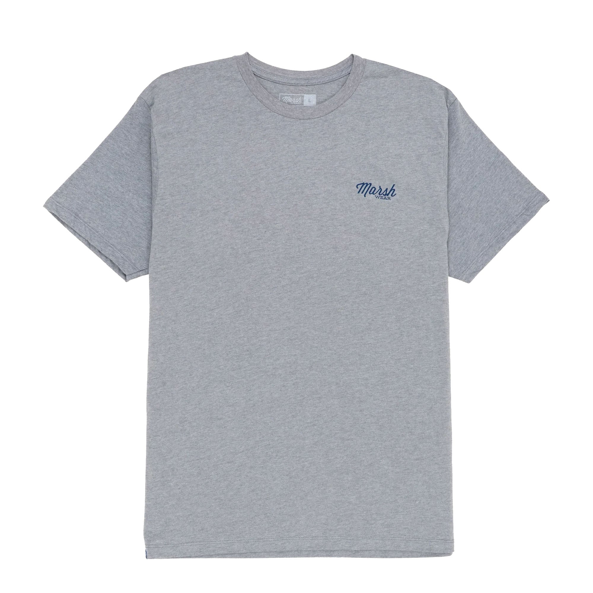 Marsh Wear Gone Fishing Men's S/S T-Shirt - Grey