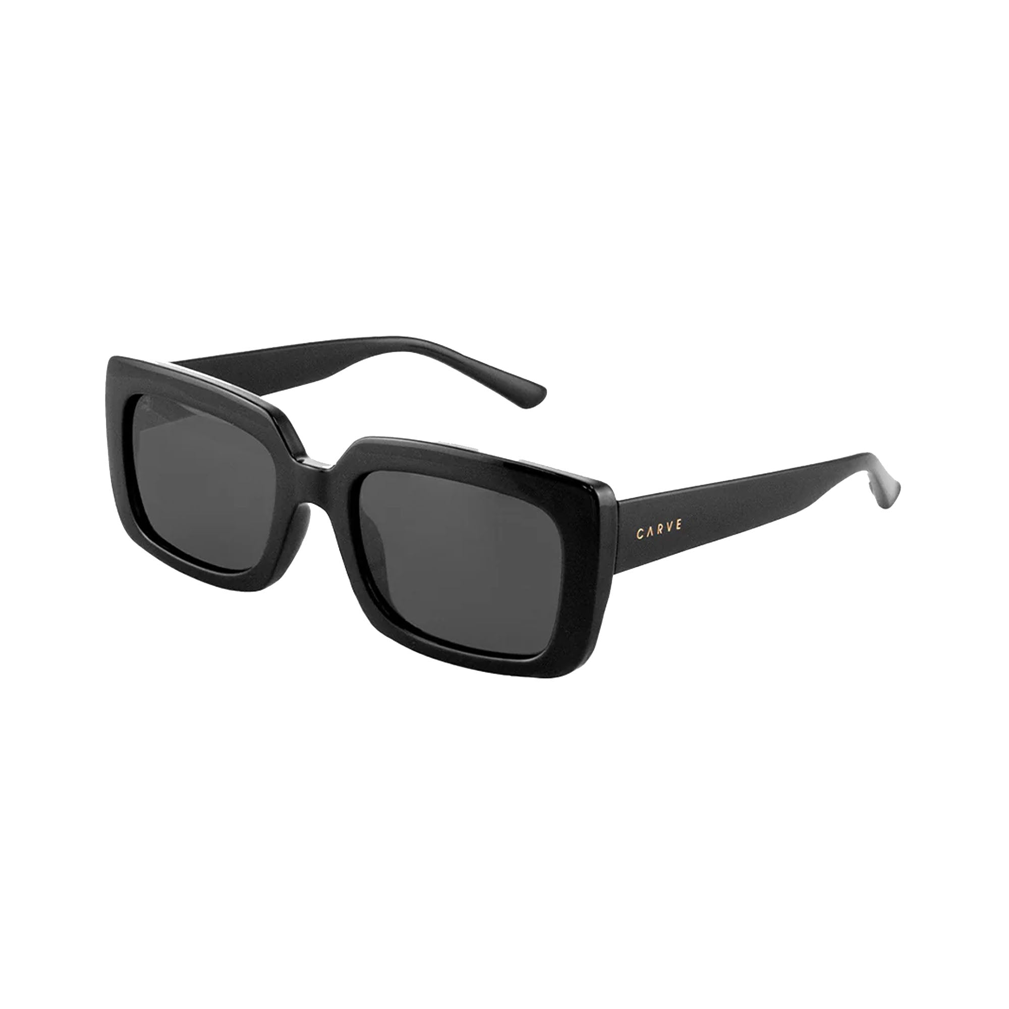 Carve Laguna Women's Sunglasses - Gloss Black/Dark Grey Injected Polarized