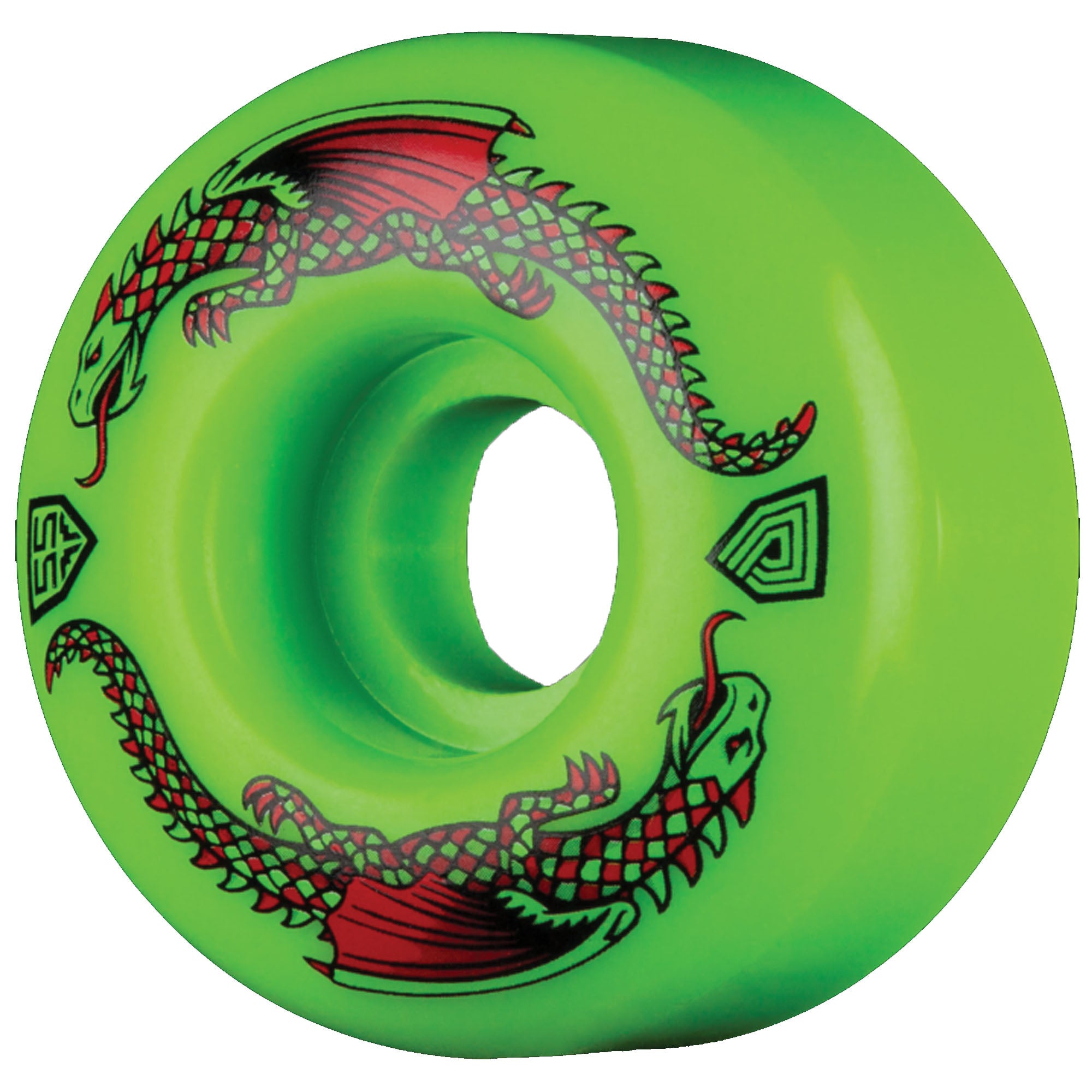 Powell Peralta DF Green Dragon 55mm 93a Skateboard Wheels