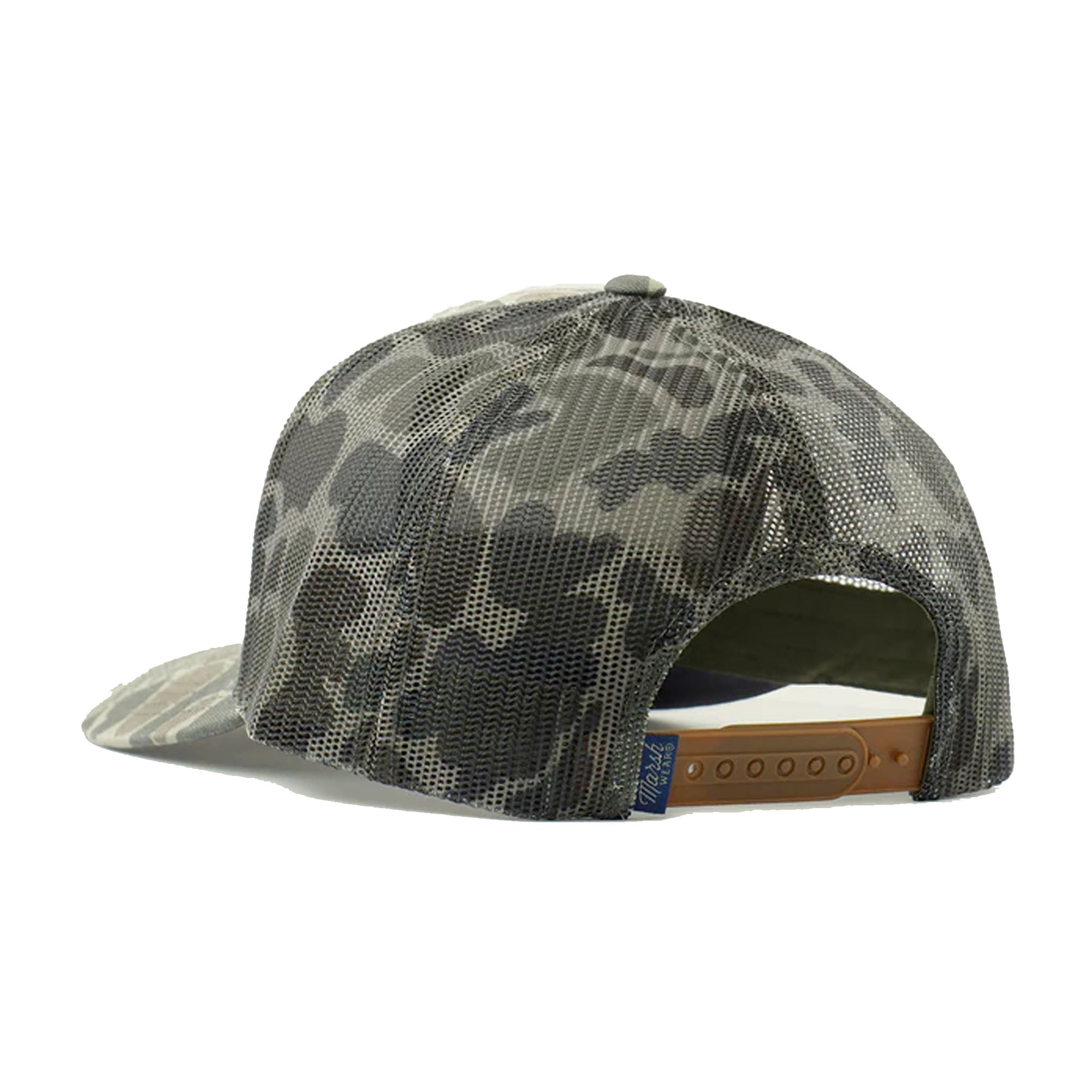 Marsh Wear Formation Men's Trucker Hat - Dark Green Mallard Camo