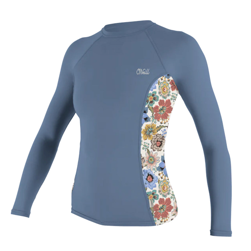 O'Neill Side Print Women's L/S Rash Guard - Infinity