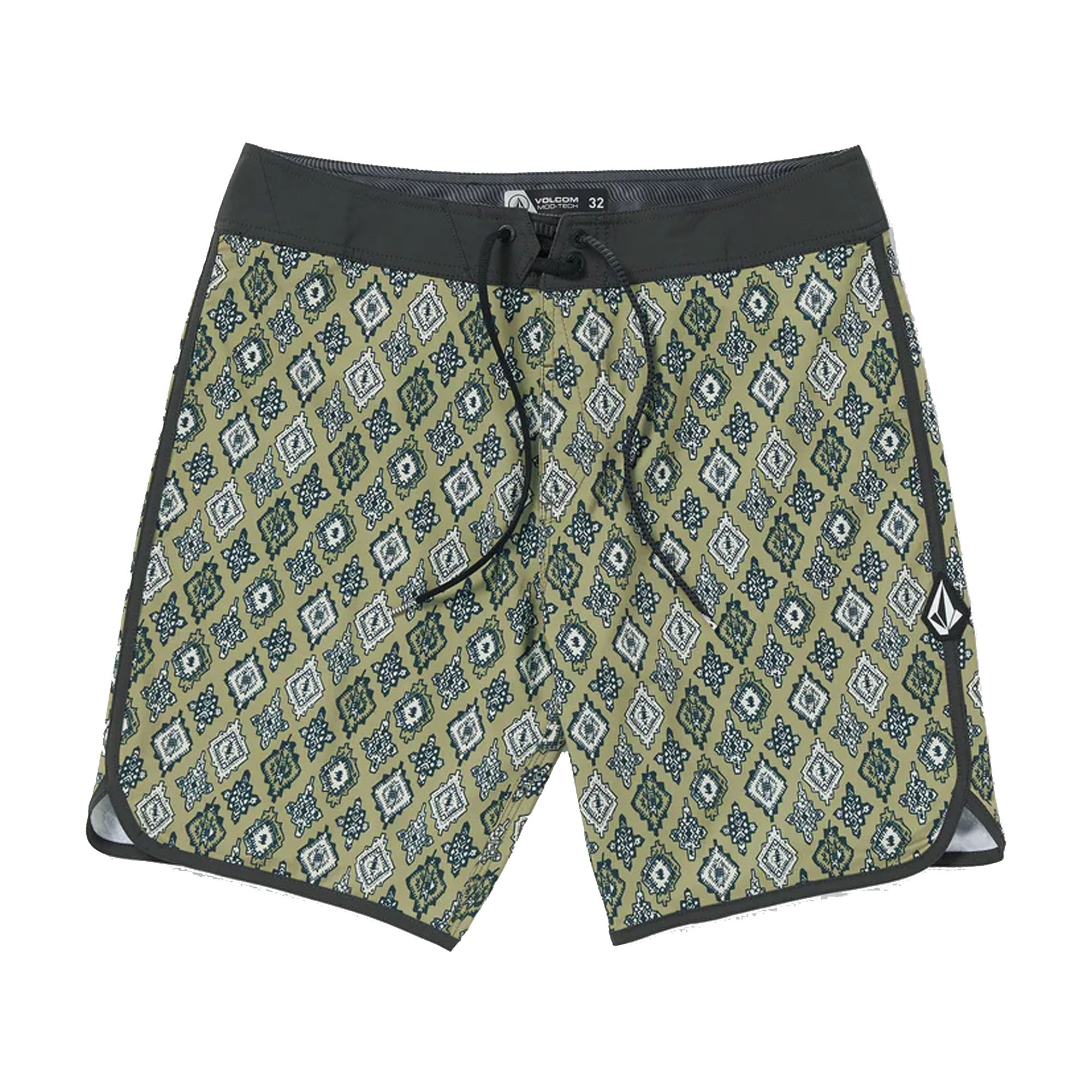 Volcom Inherent Scallop Mod-Tech 19" Men's Boardshorts - Green