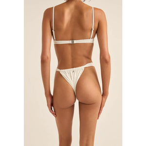 Rhythm Brighton Eyelet Soft Side Itsy Women's Bikini Bottoms - Ivory