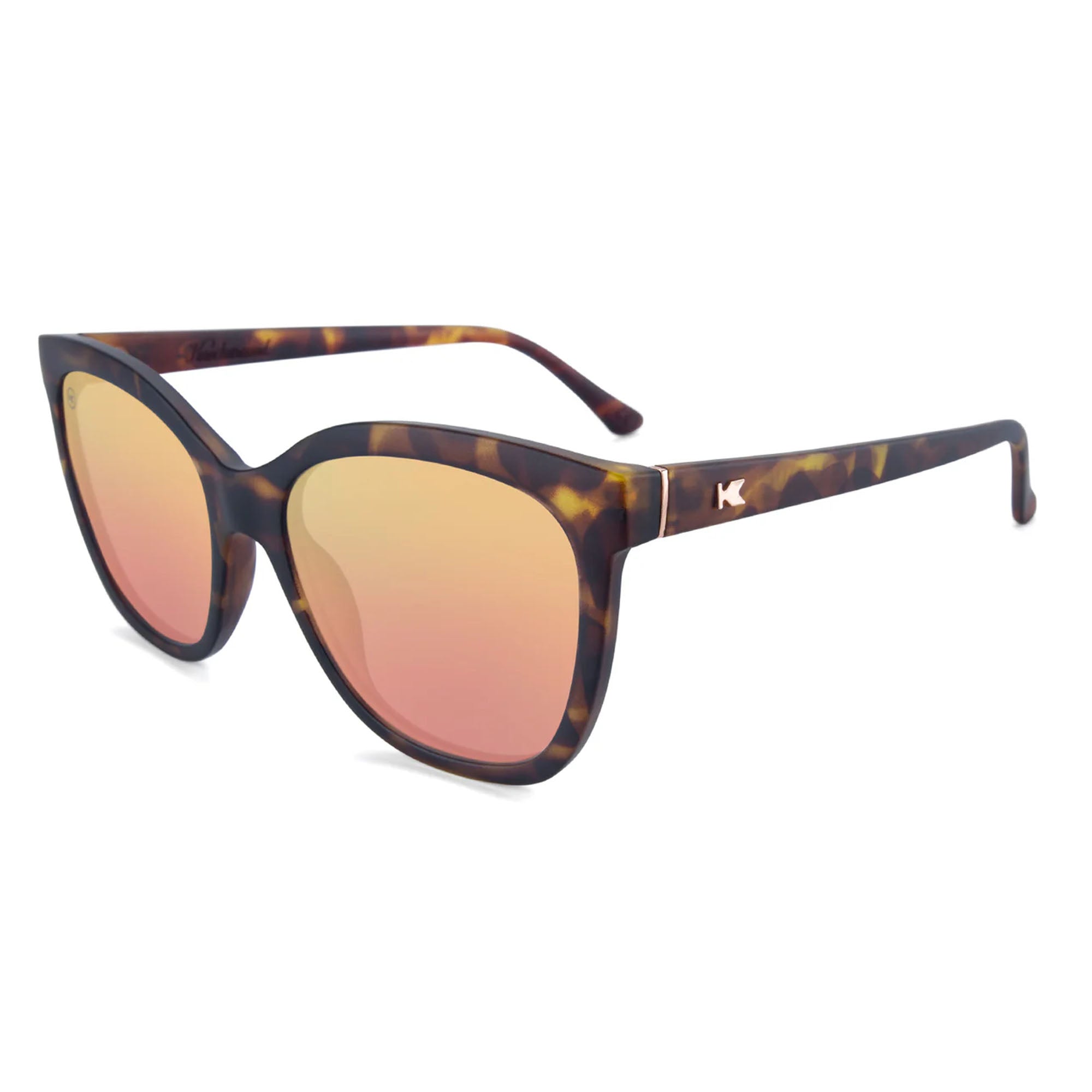 Knockaround Deja Views Women's Sunglasses - Matte Tortoise Shell/Rose Gold